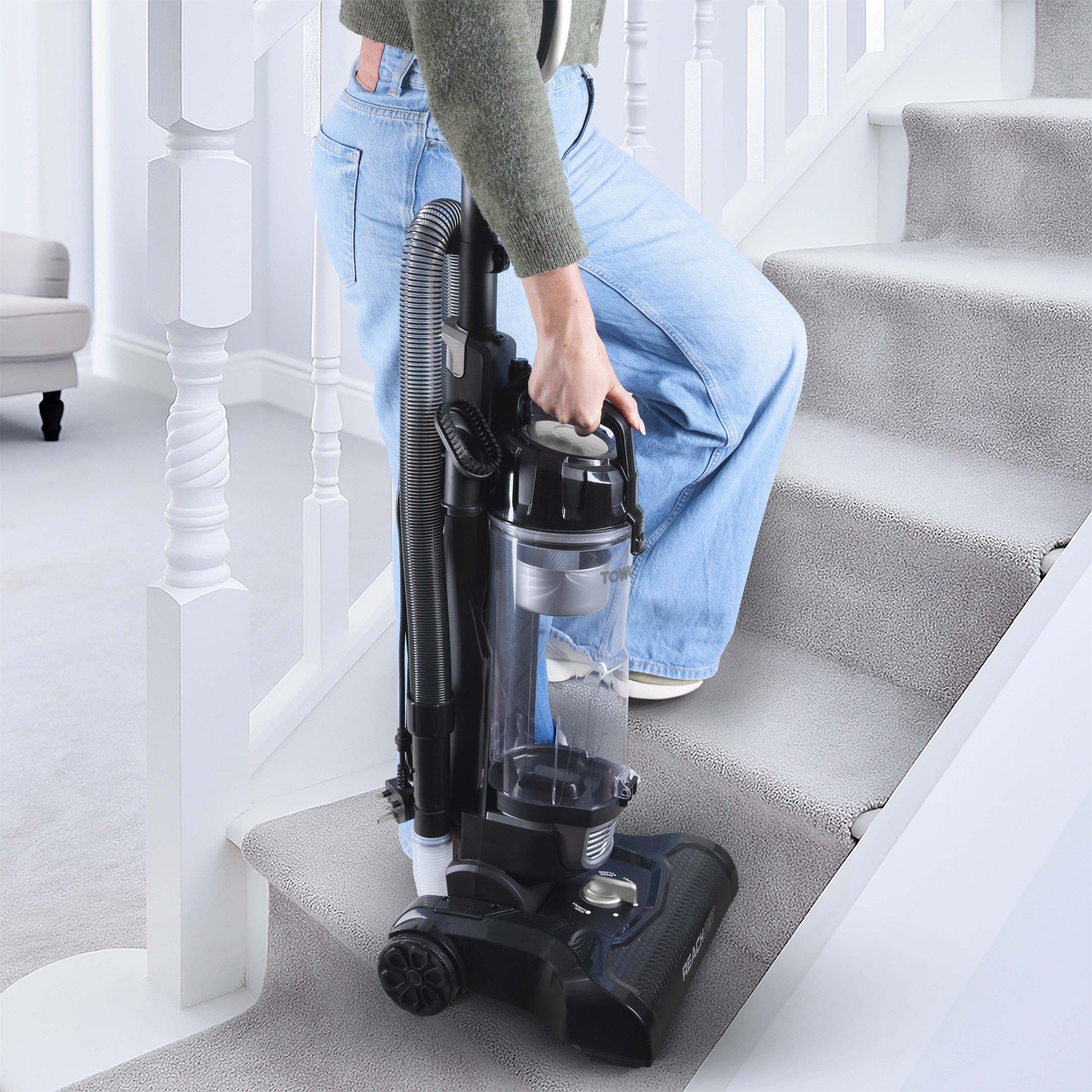 Silver - Tower - T108001PLPET Upright Vacuum 4L Dust Bin Platinum w - 9
