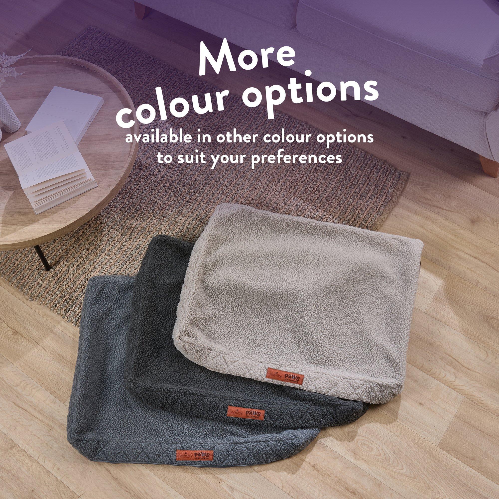 Light Grey - Slumberdown - Paws for Slumber Sherpa Pet Bed Cover - 4