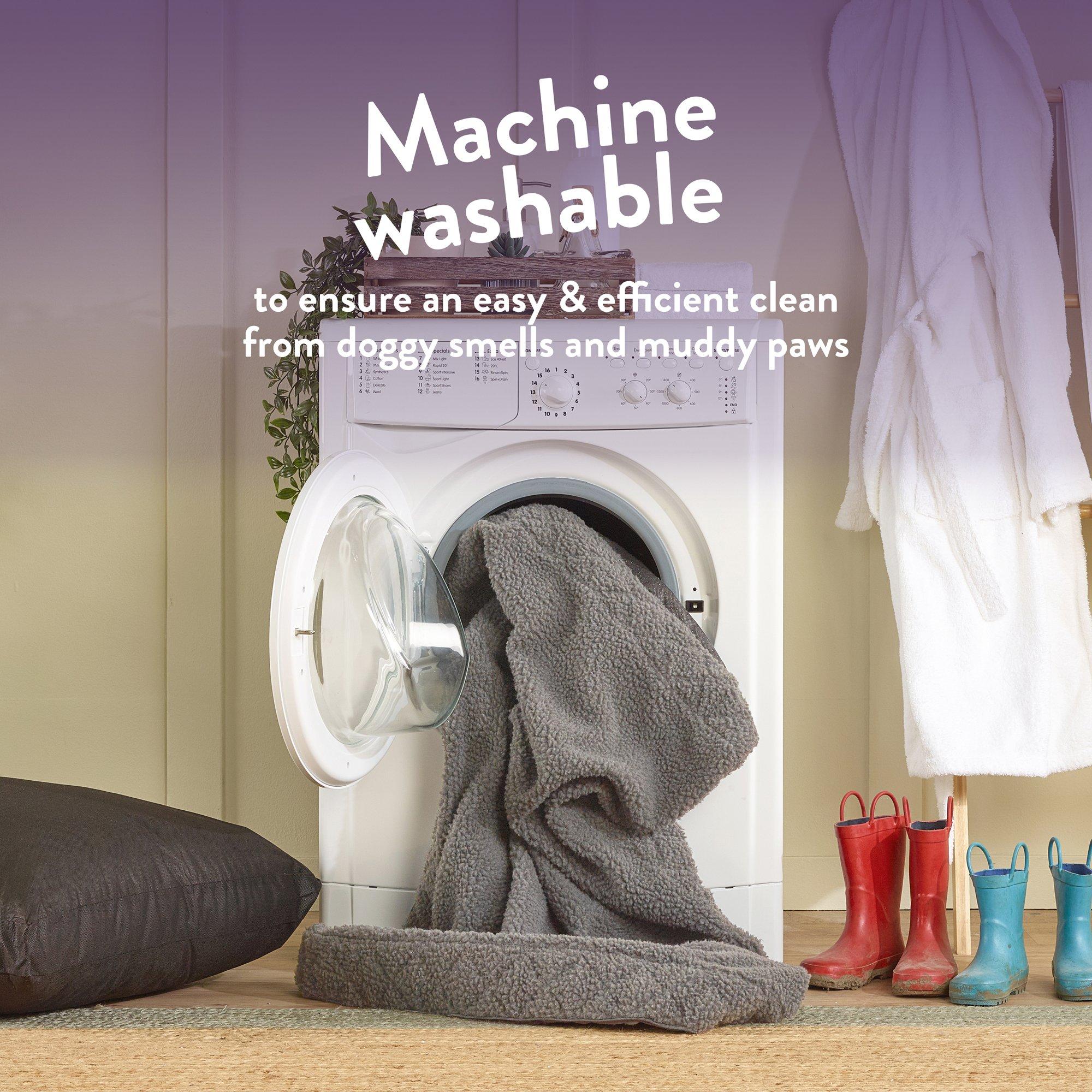 Light Grey - Slumberdown - Paws for Slumber Sherpa Pet Bed Cover - 6