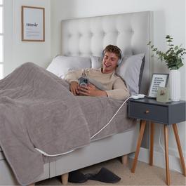 Slumberdown Comfy Hugs Heated Throw – Ultra-Soft Cosy & Energy-Efficient Warmth