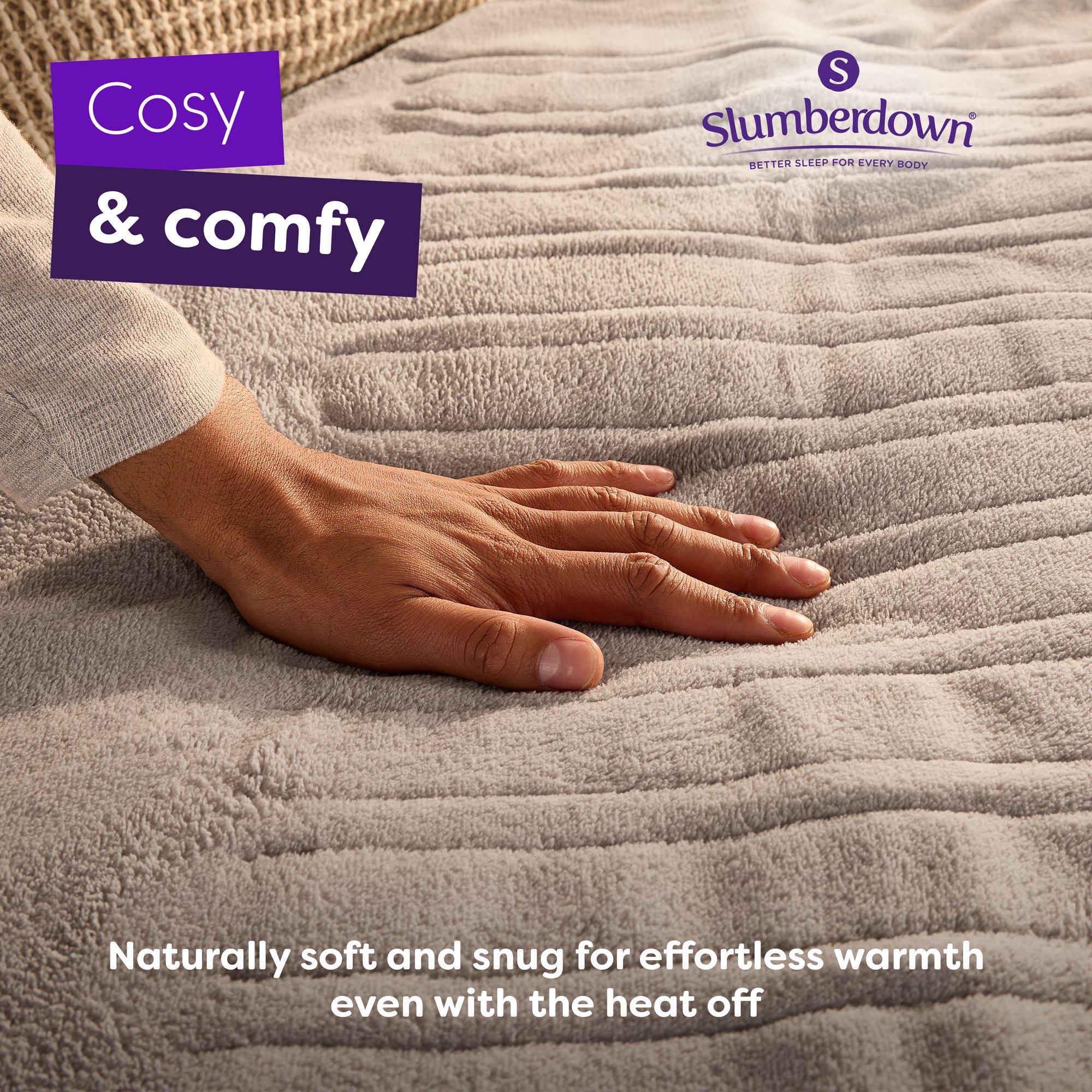 Grey - Slumberdown - Comfy Hugs Heated Throw - 4