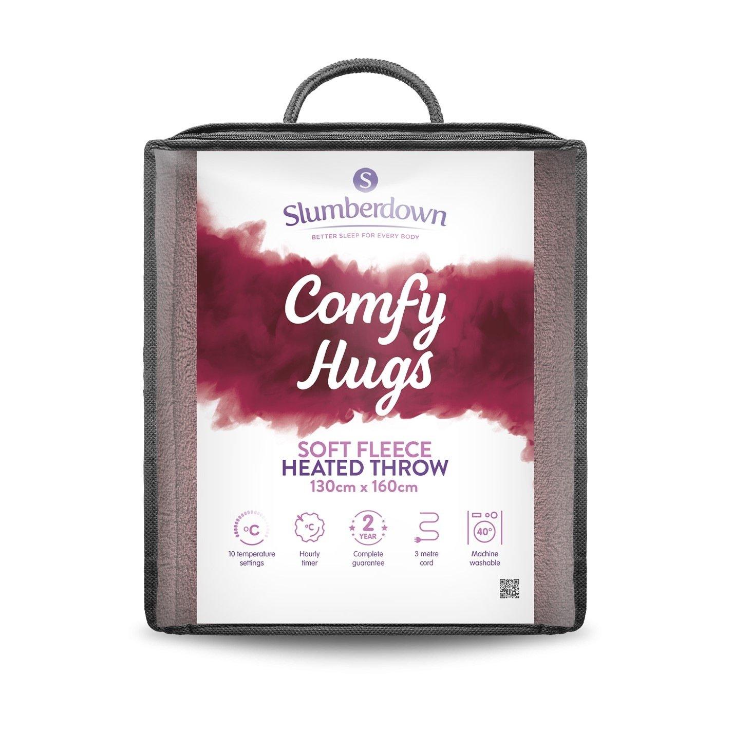 Pink - Slumberdown - Comfy Hugs Heated Throw - 2
