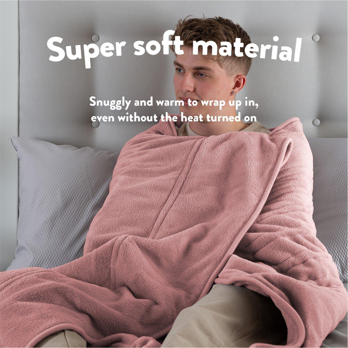 Pink - Slumberdown - Comfy Hugs Heated Throw - 5