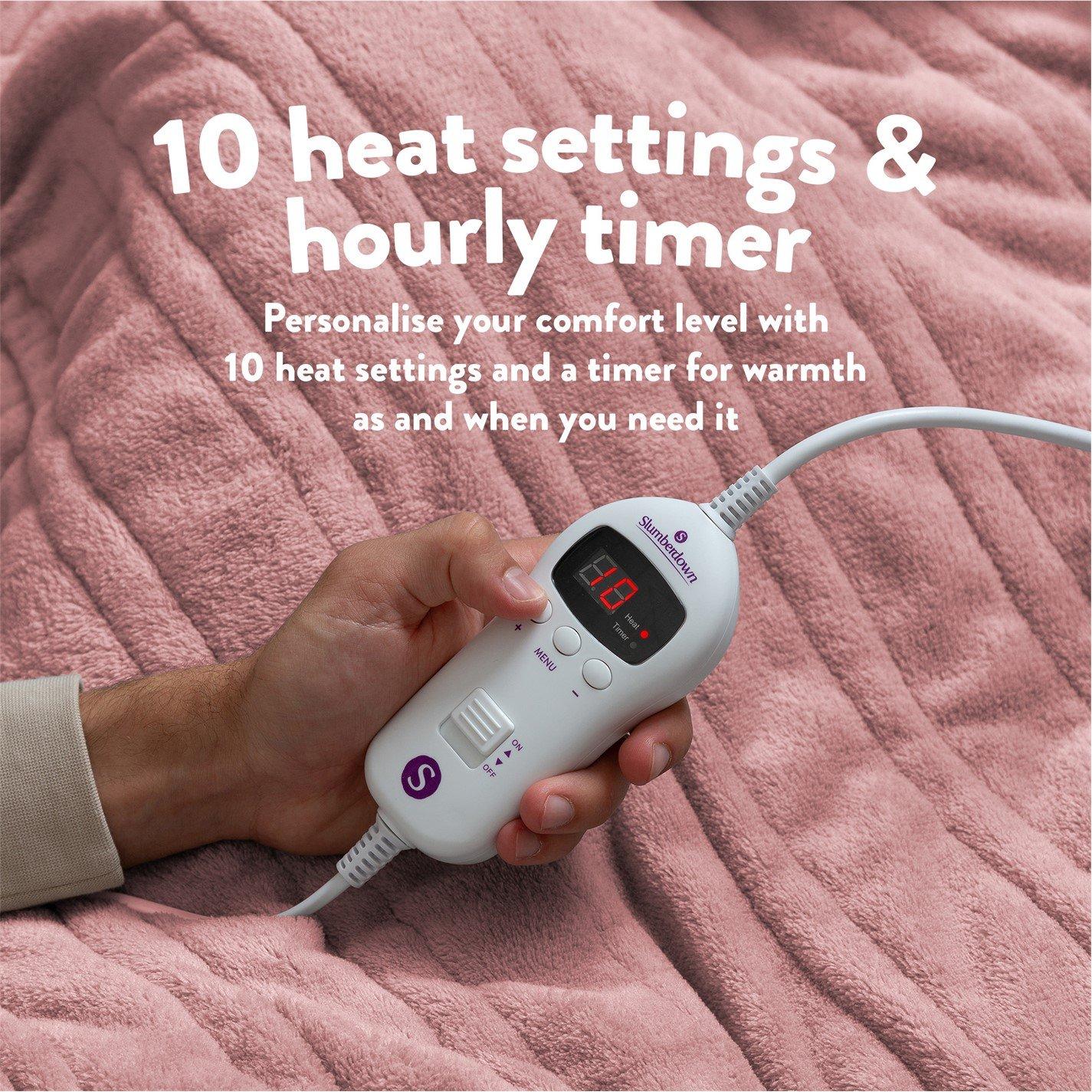 Pink - Slumberdown - Comfy Hugs Heated Throw - 6