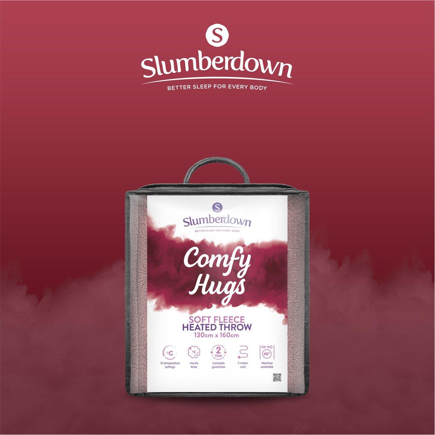 Pink - Slumberdown - Comfy Hugs Heated Throw - 9