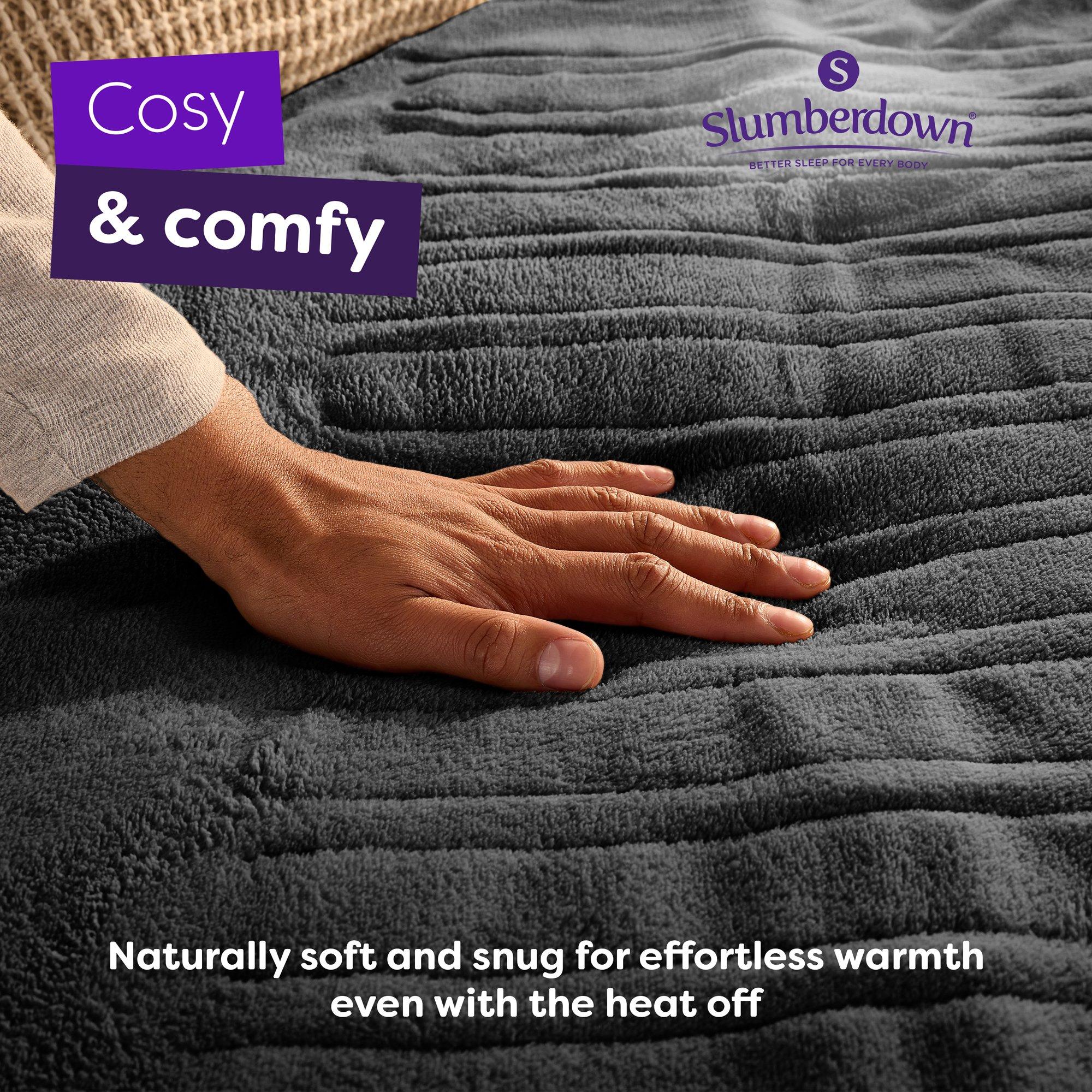 Charcoal - Slumberdown - Comfy Hugs Heated Throw - 4