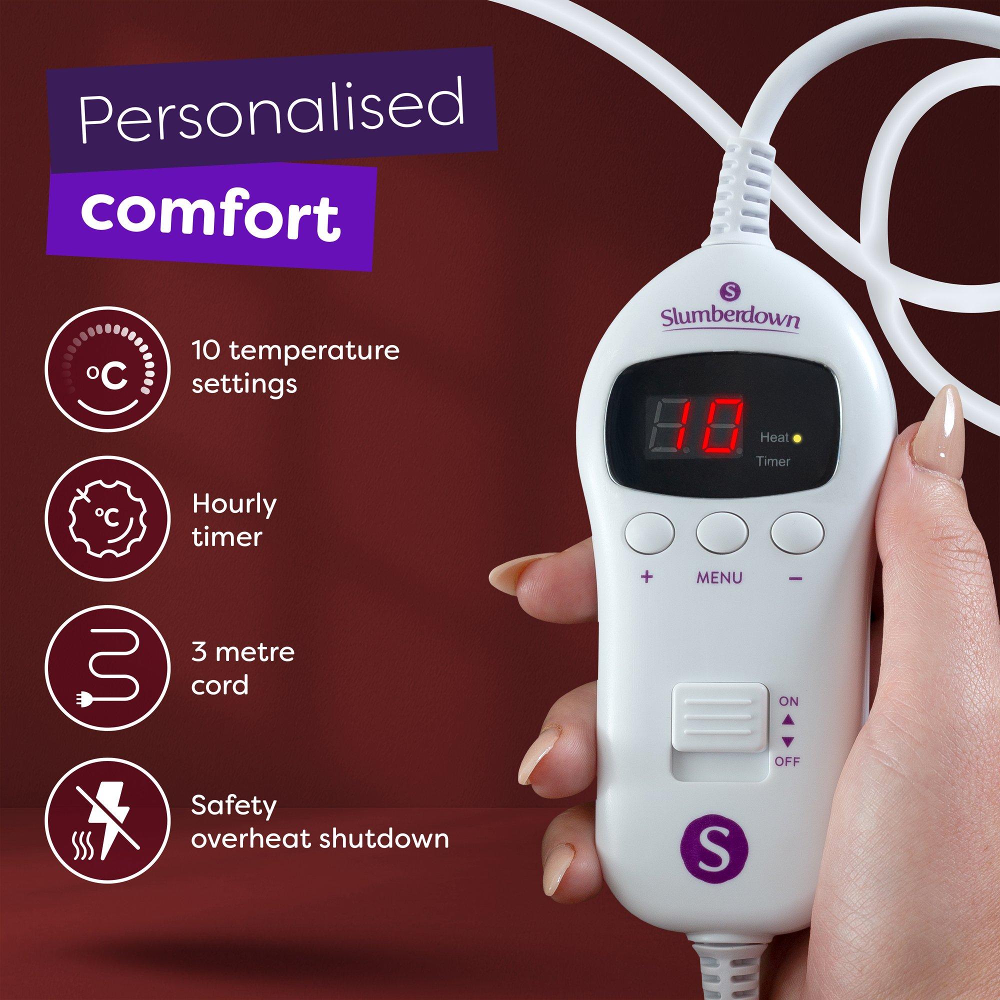 Charcoal - Slumberdown - Comfy Hugs Heated Throw - 7