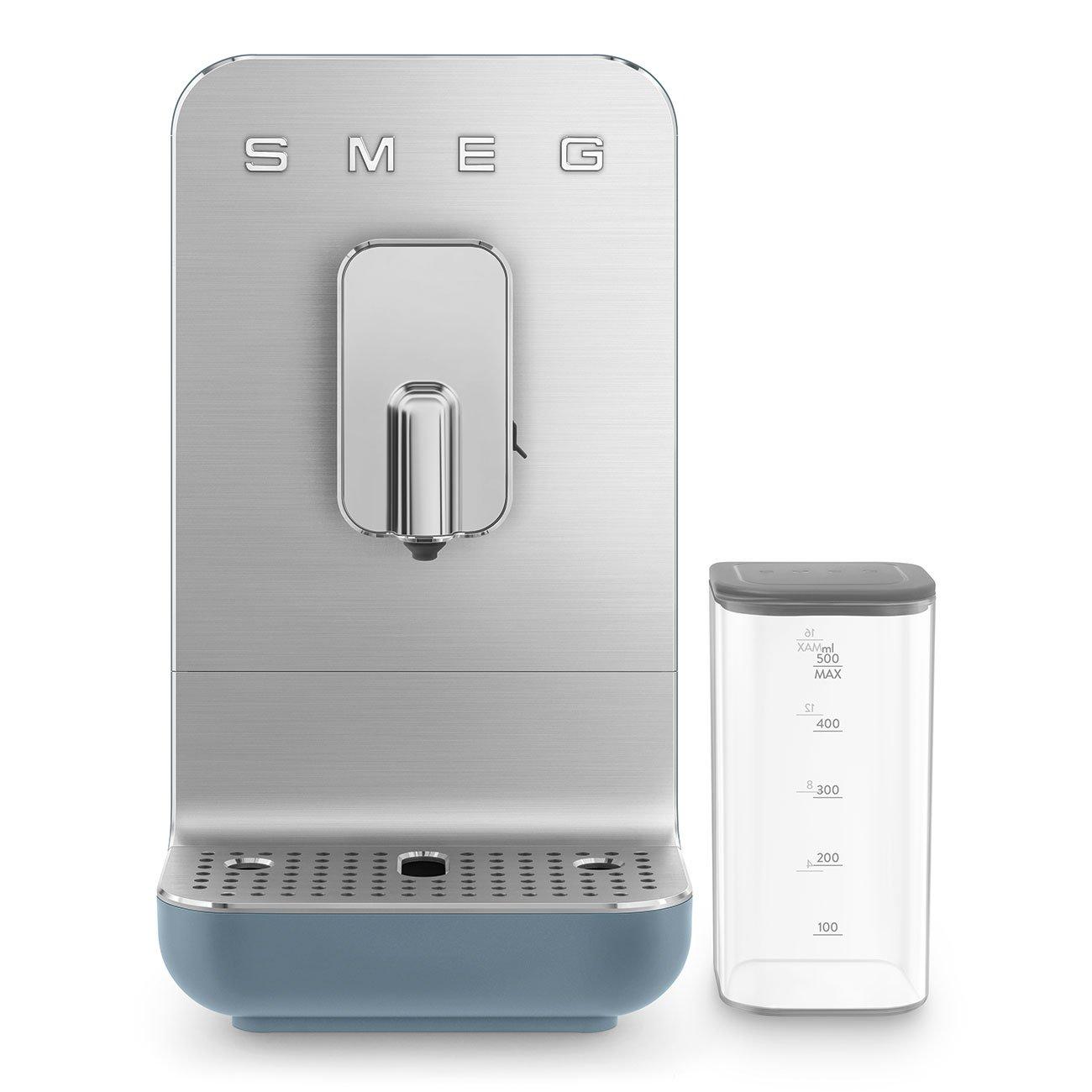 Blue - Smeg - Bean To Cup Coffee Machine with Integrated Milk System Easy Clean Matte Storm Blue BCC13SBMUK - 1