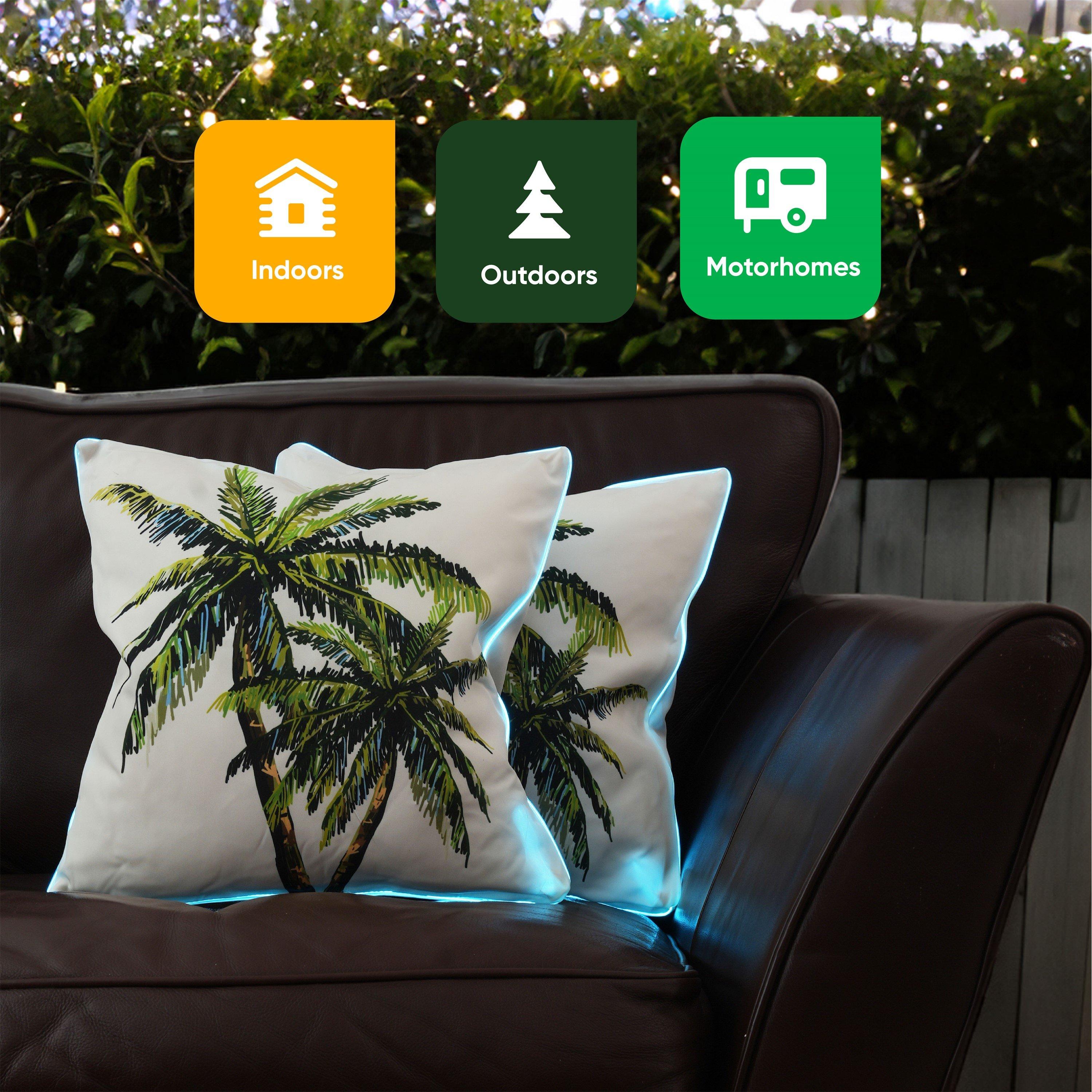 Palm Print - Streetwize - Outdoor Scatter Cushions - Light Up Palm - 6