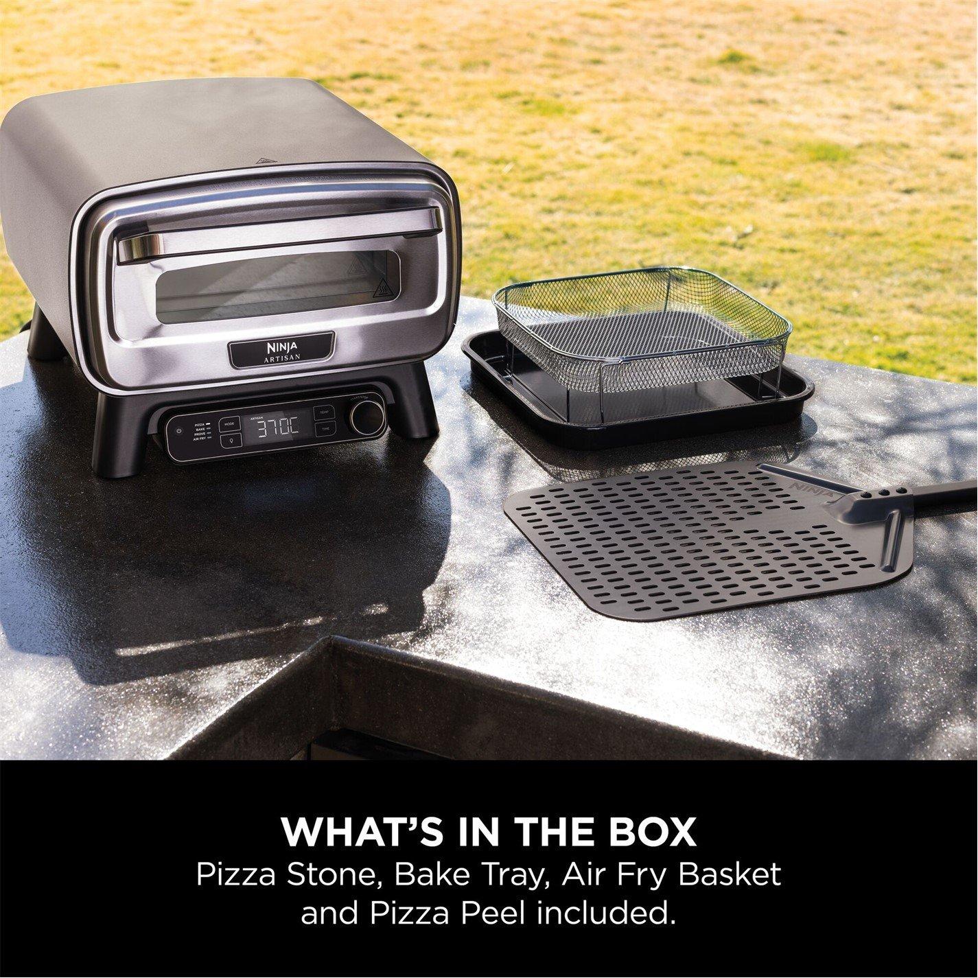 Grey - Ninja - Artisan Outdoor Pizza & Air Fry Oven MO201UK - 11