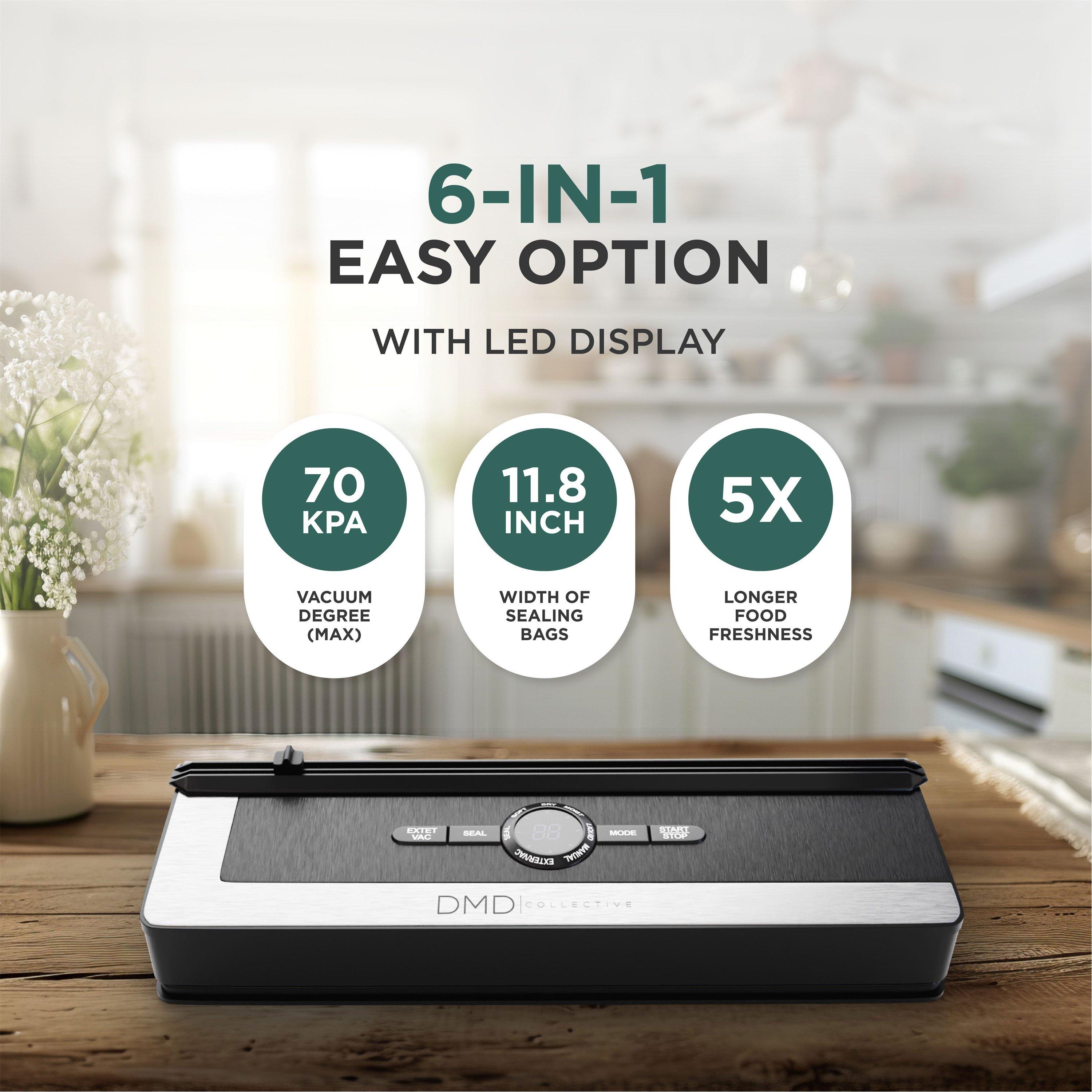 Black - DMD Collective - Vacuum Sealer Starter Kit - 3