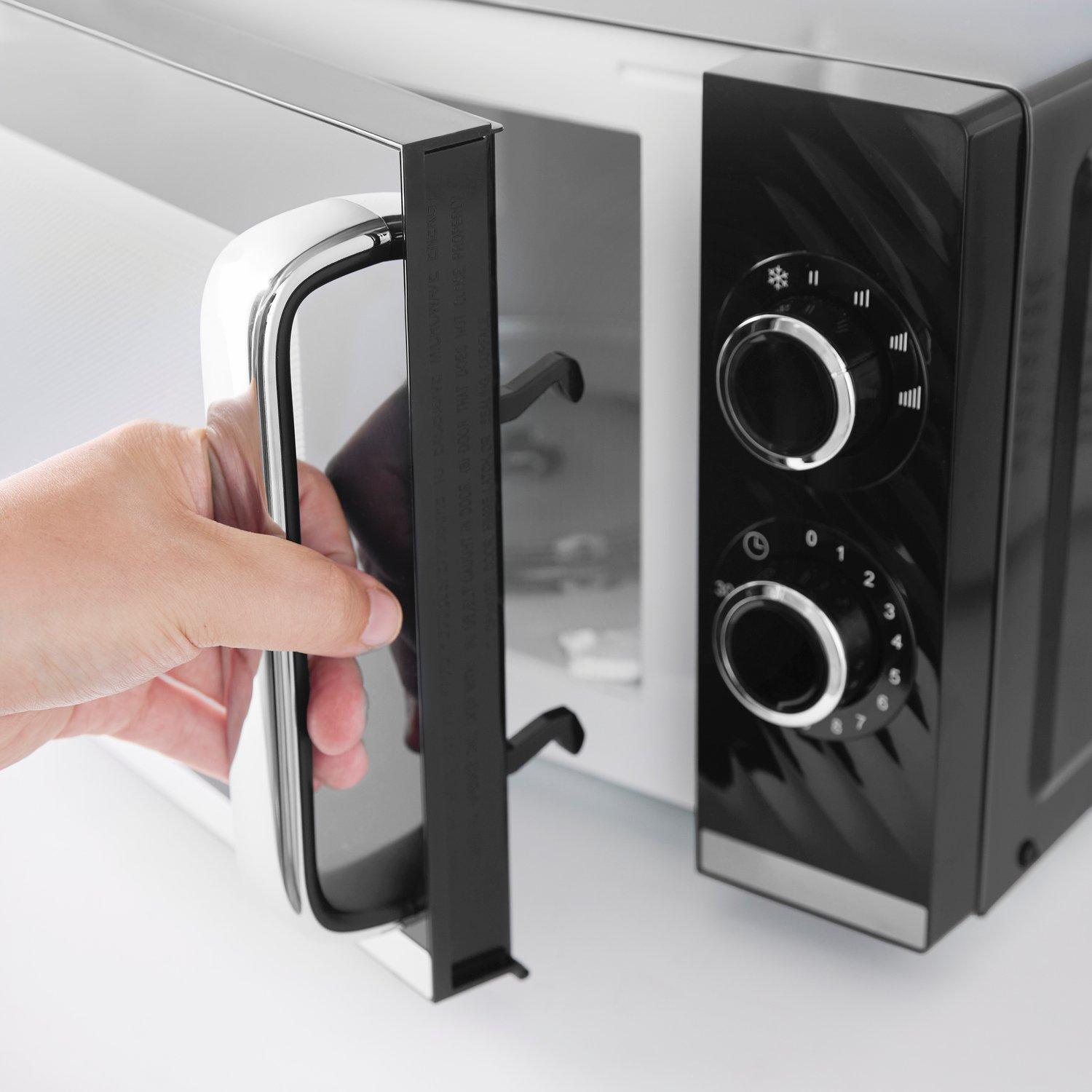 Black - Swan - Windsor 20L 800W Microwave Manual Textured Black - 5