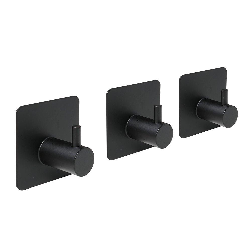 Black - LIFE IDEAS - 8-Piece Bathroom Hardware Set - 6