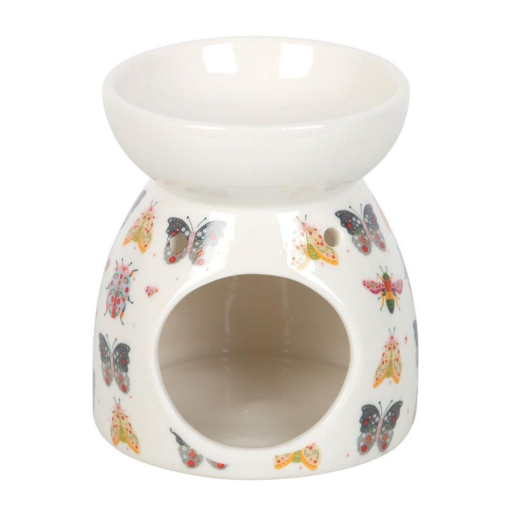 Multi - Something Different - Floral Bug Print Oil Burner and Wax Warmer - 2