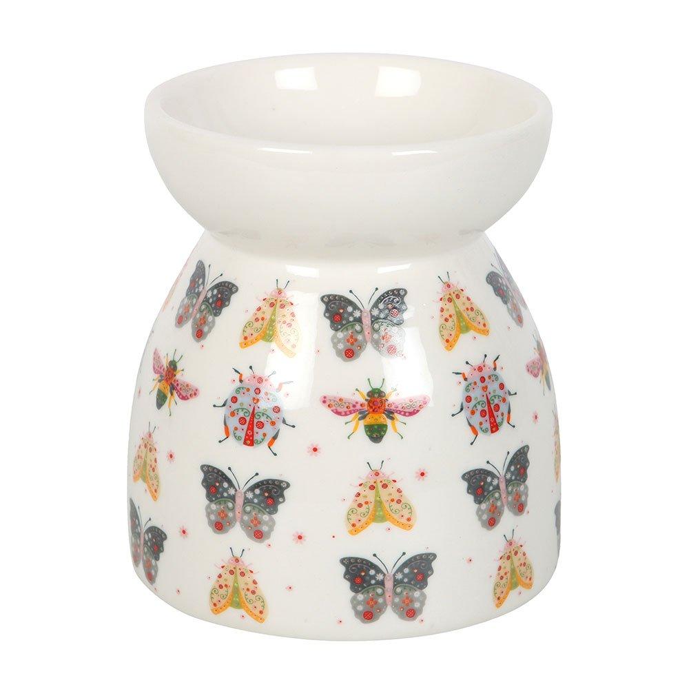 Multi - Something Different - Floral Bug Print Oil Burner and Wax Warmer - 3