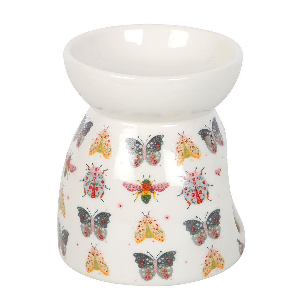 Multi - Something Different - Floral Bug Print Oil Burner and Wax Warmer - 4