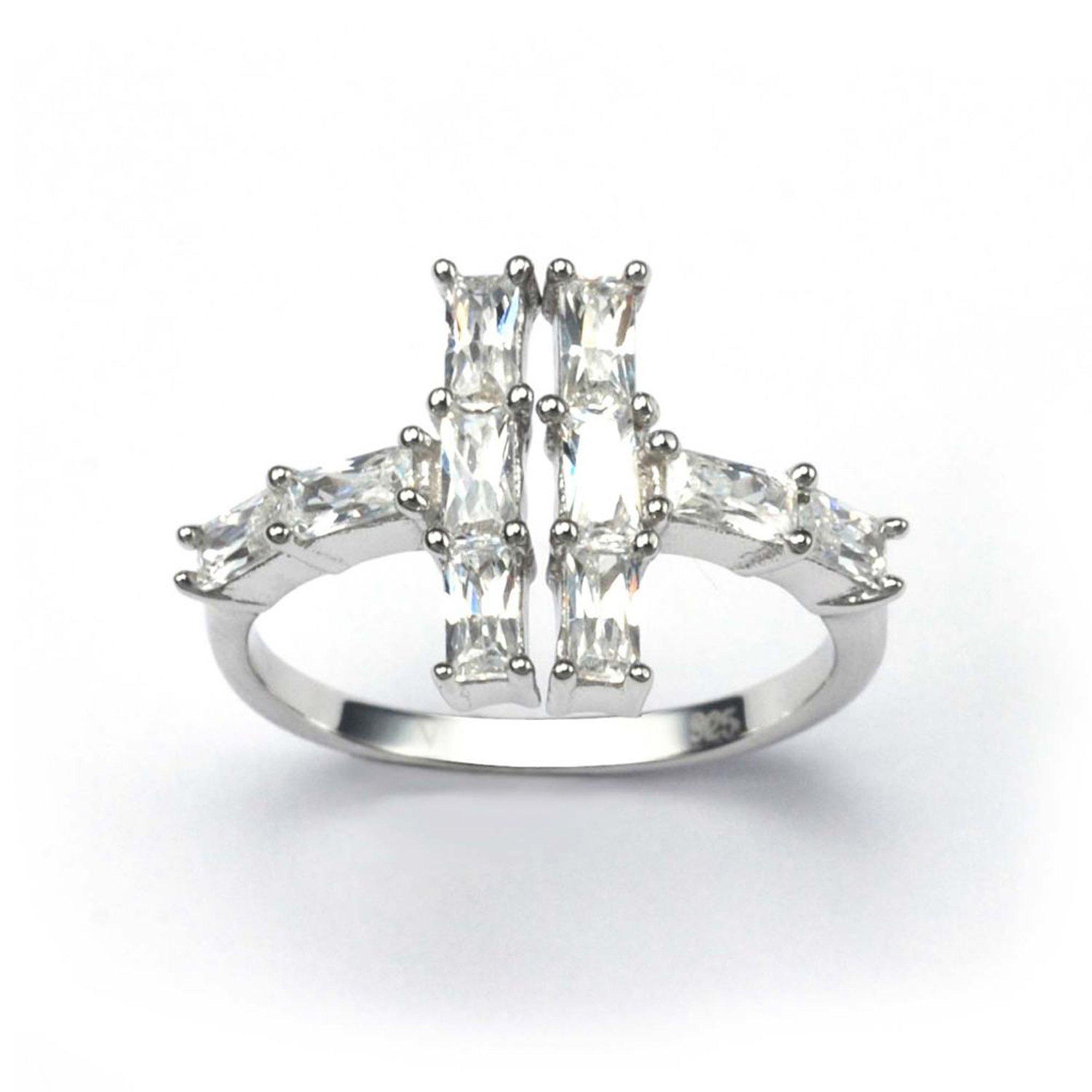 Silver - Espree - Espree The Baguette Split ring