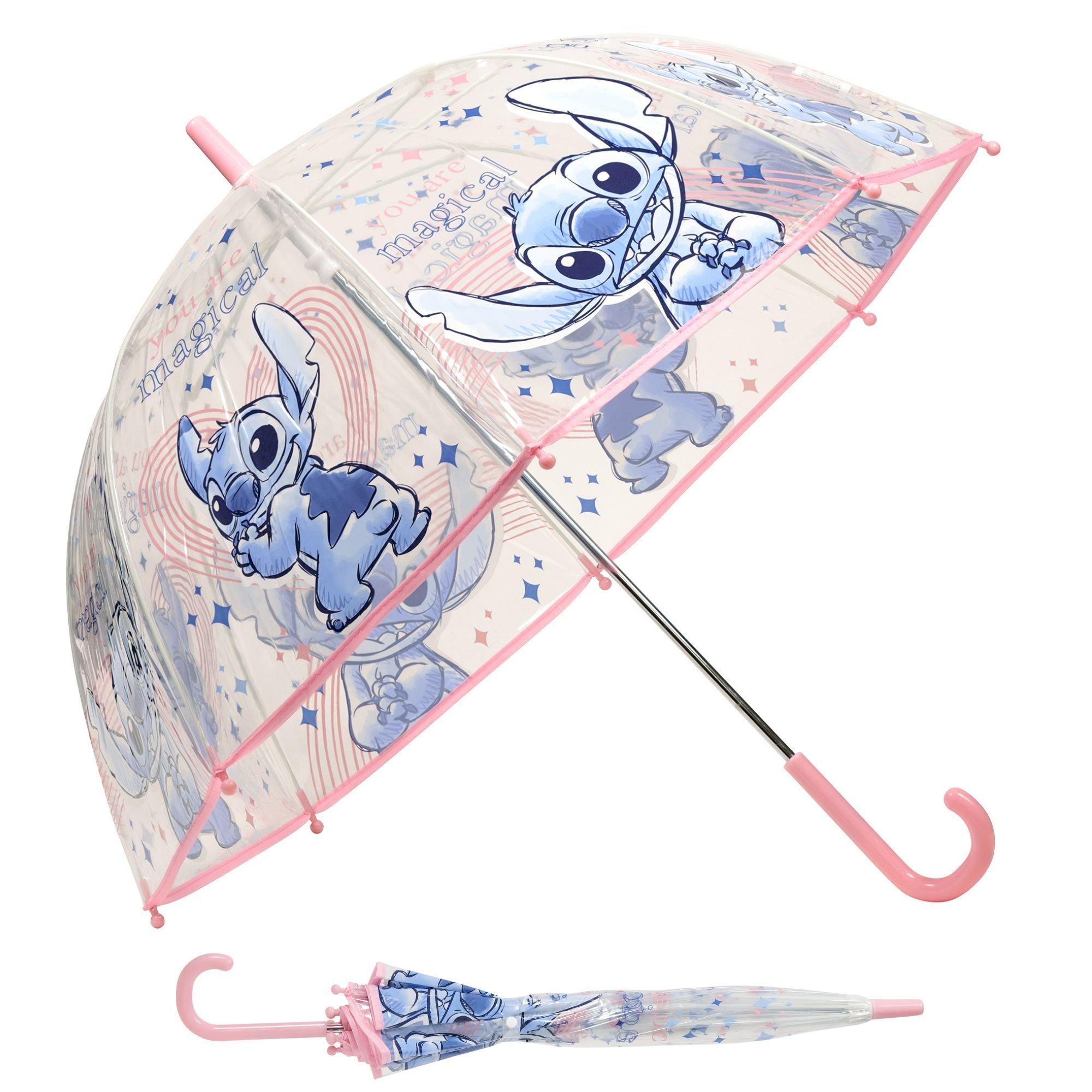Blue - Disney Stitch - Stitch Transparent Bell Umbrella 19 Inch - 1
