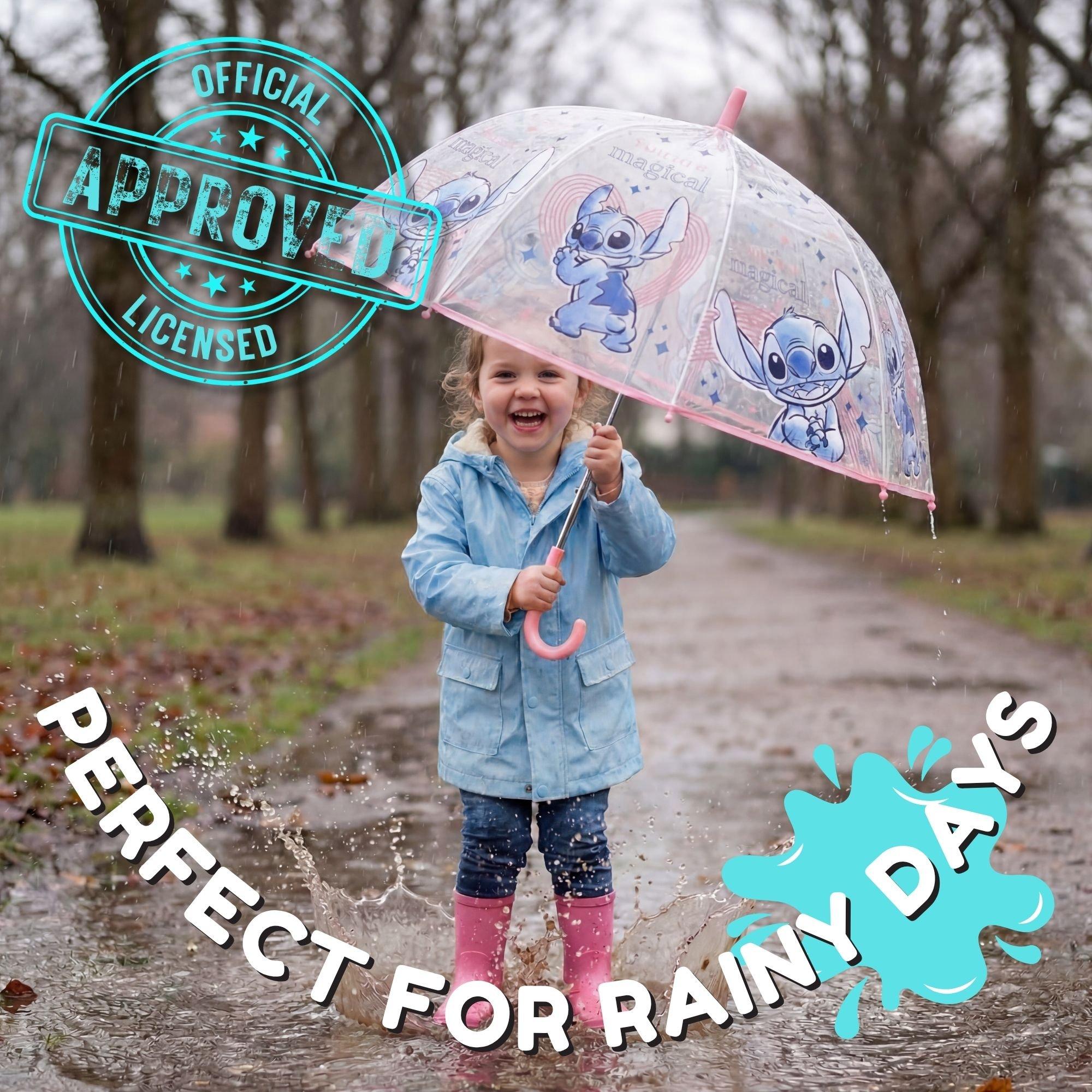 Blue - Disney Stitch - Stitch Transparent Bell Umbrella 19 Inch - 2