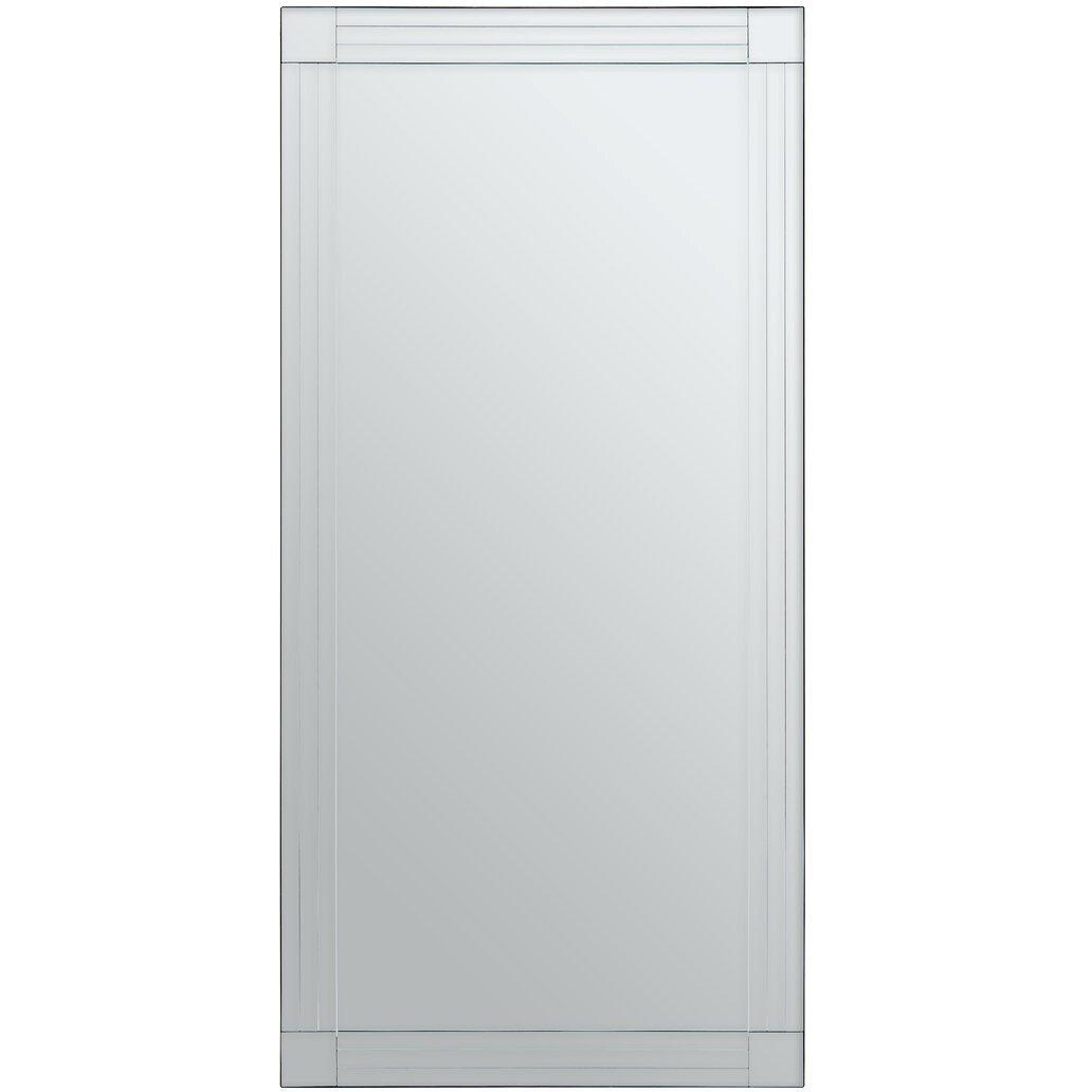 Clear - Interiors by Premier - Sana Rectangular Wall Mirror with Linear Detail - 1