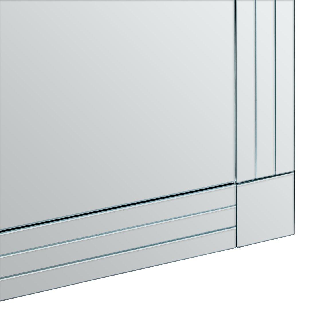 Clear - Interiors by Premier - Sana Rectangular Wall Mirror with Linear Detail - 3