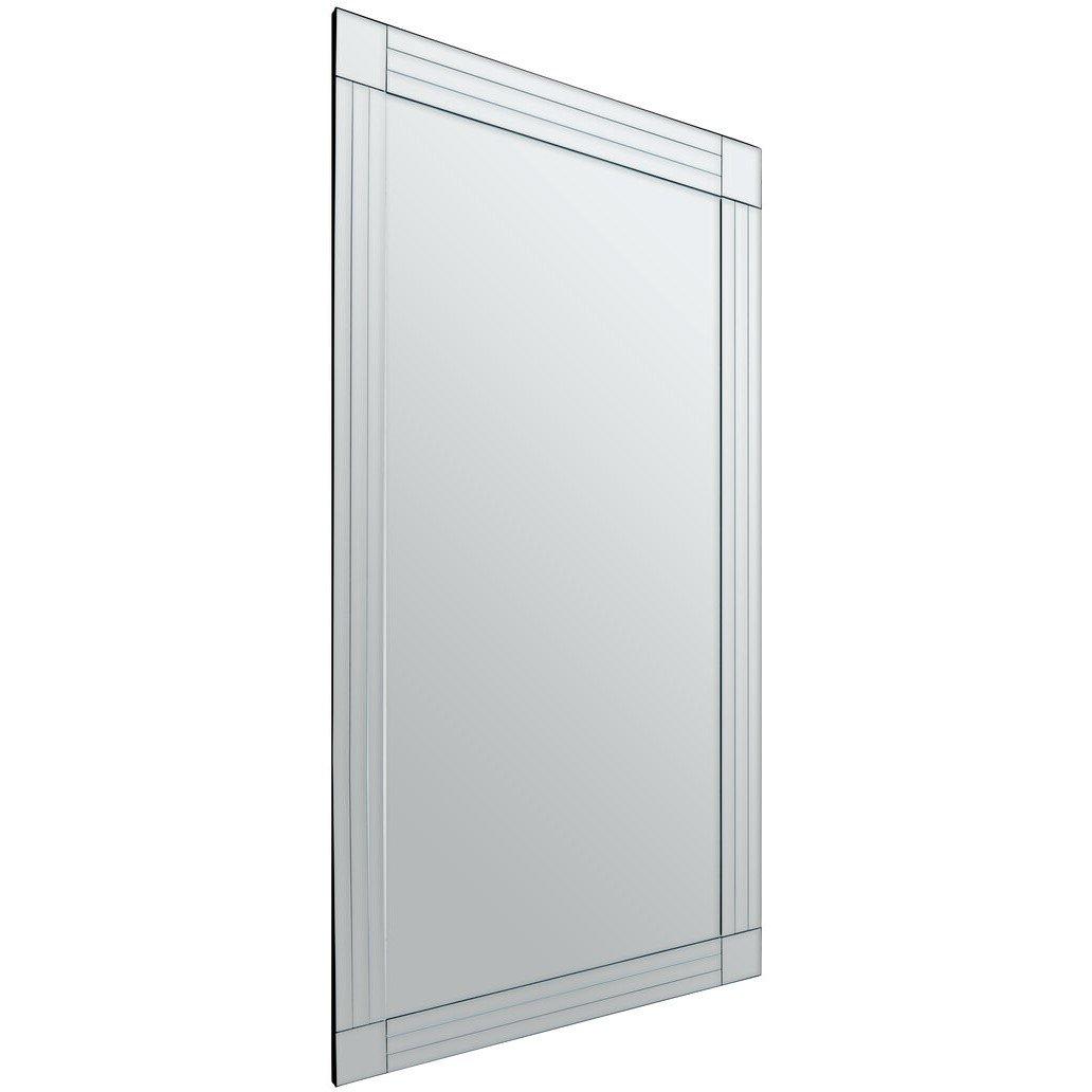 Clear - Interiors by Premier - Sana Rectangular Wall Mirror with Linear Detail - 4
