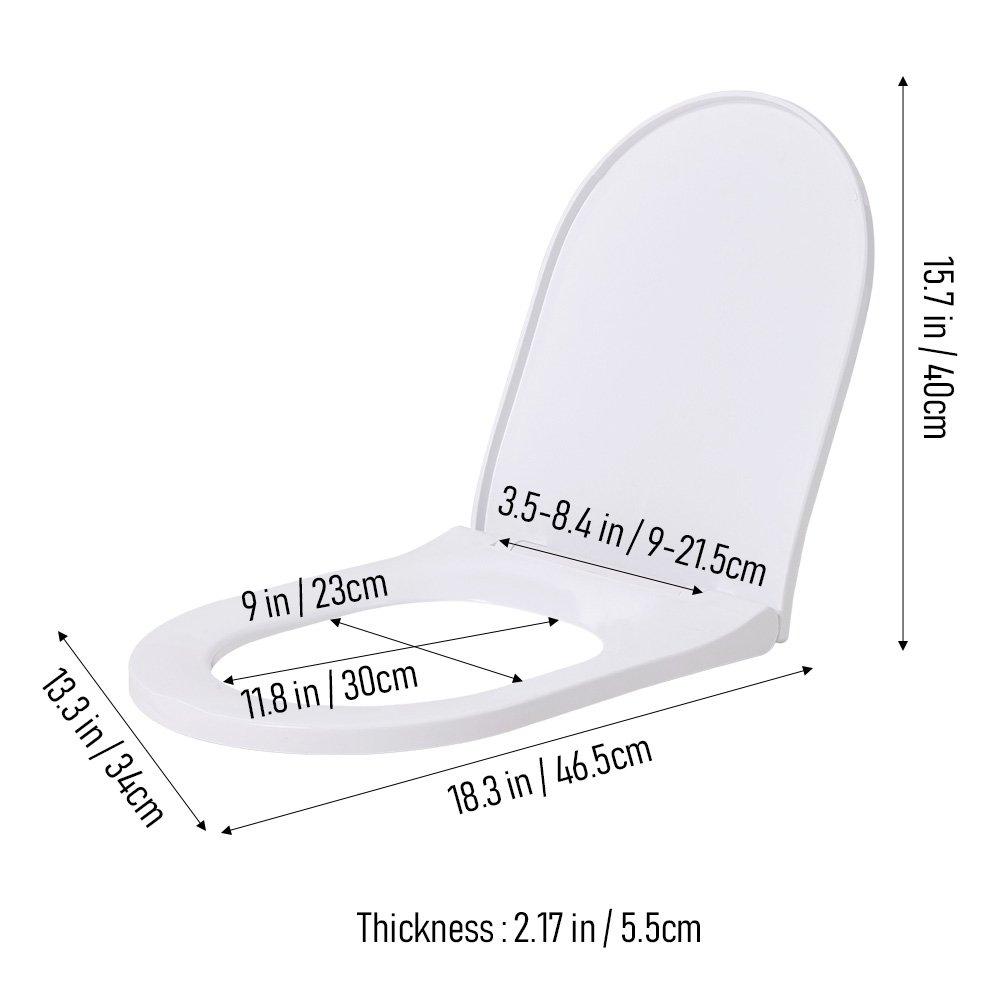 White - LIFE IDEAS - U-Shaped Soft-Close Toilet Seat - 2