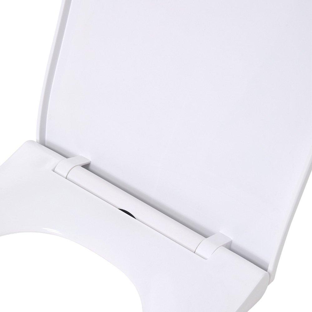White - LIFE IDEAS - U-Shaped Soft-Close Toilet Seat - 8