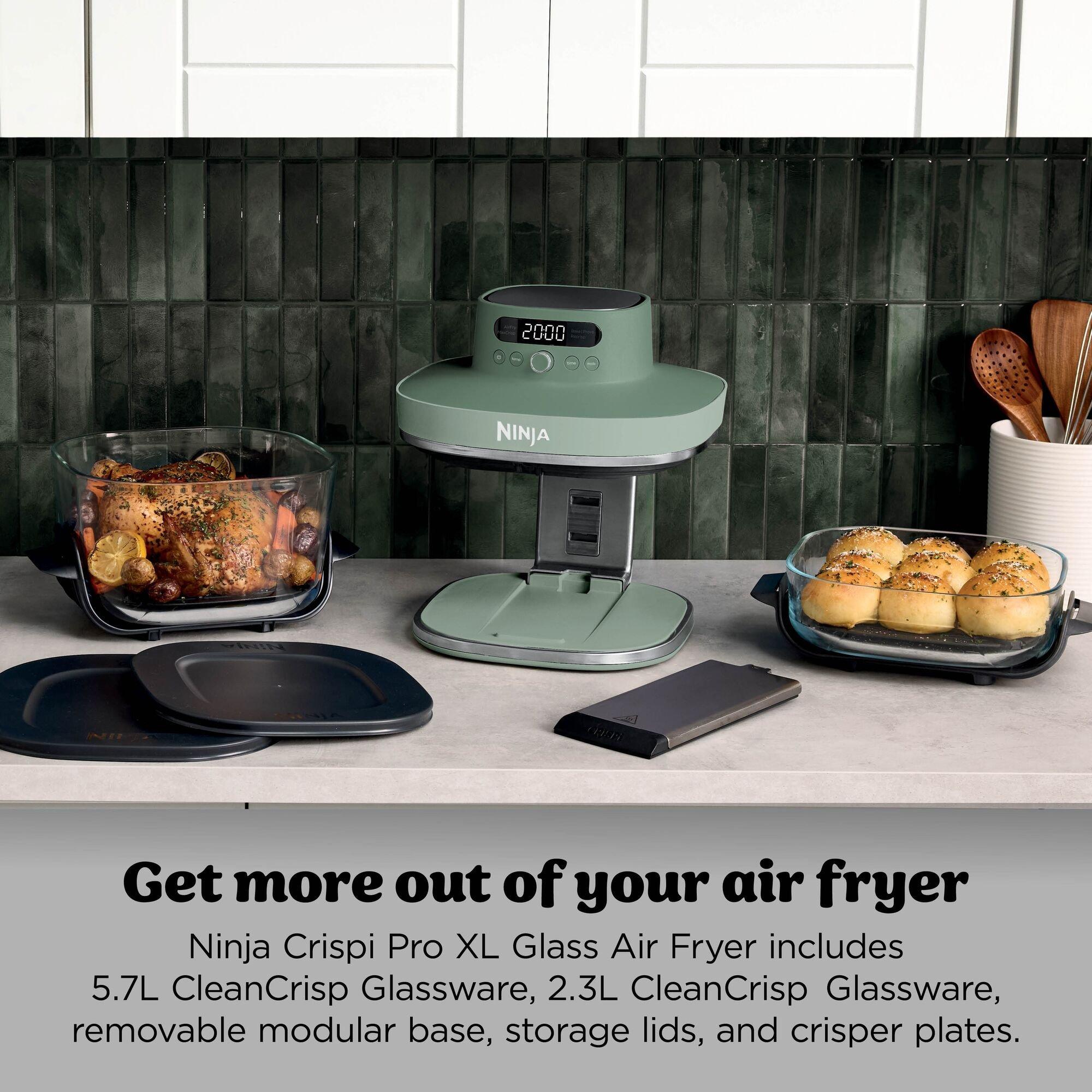 Moss Green - Ninja - CRISPi PRO 5-in-1 Glass Air Fryer AS090UKGN - 3