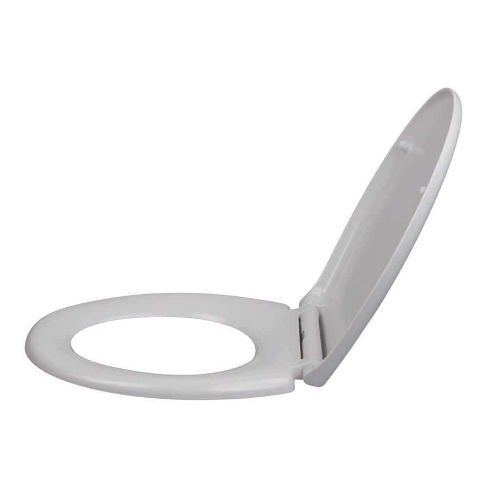 White - LIFE IDEAS - O-Shape Soft-Close Toilet Seat - 7