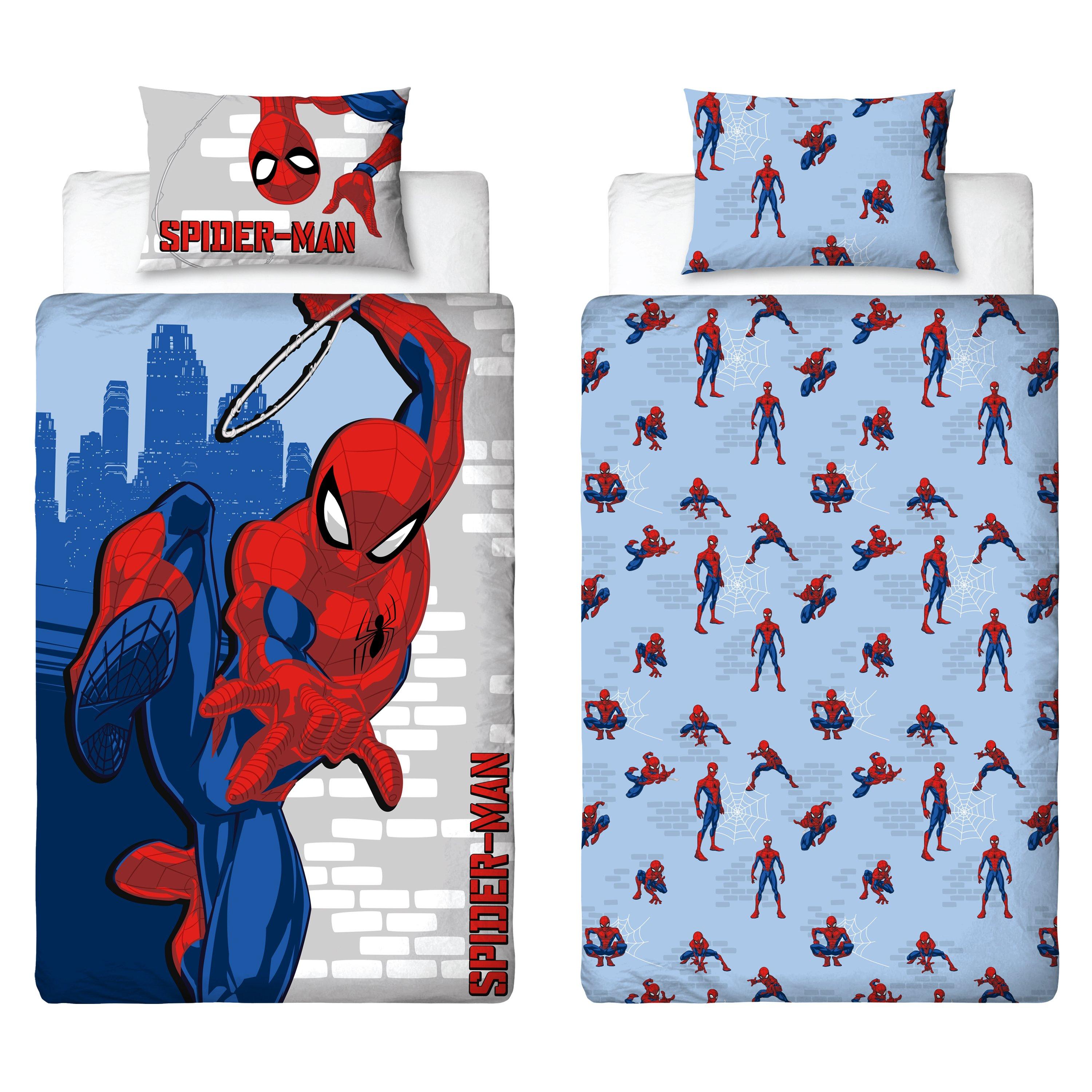 Multicolour - Spiderman - Spider-Man Adventure Glow In The Dark Single Duvet - 4