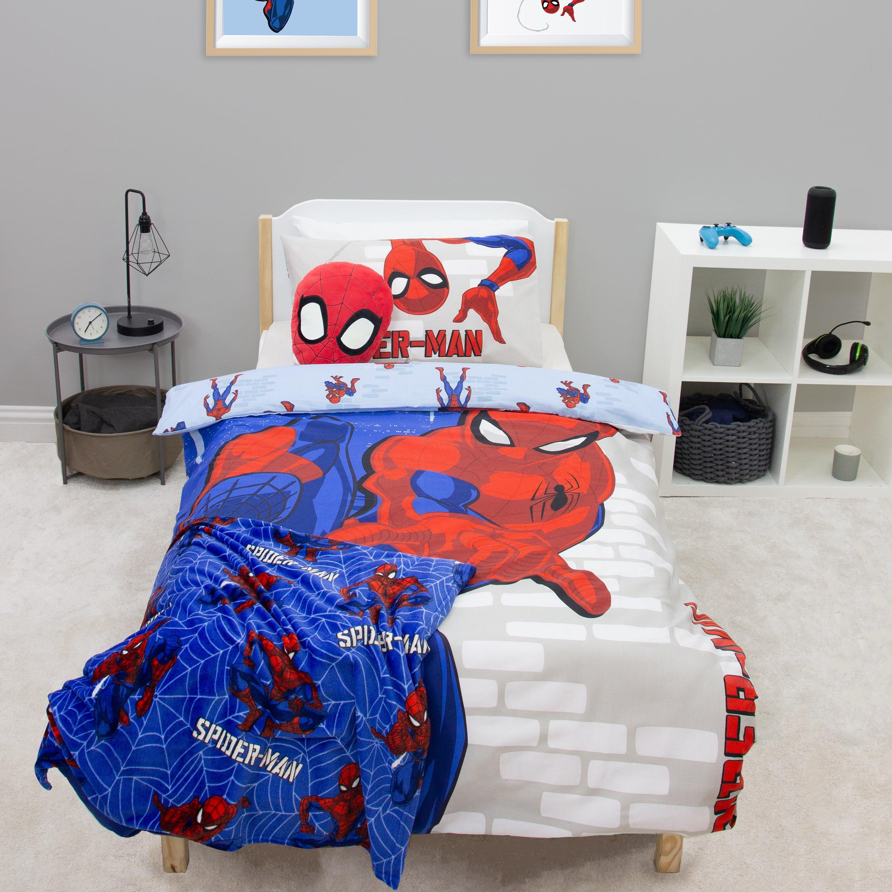 Multicolour - Spiderman - Spider-Man Adventure Glow In The Dark Single Duvet - 5