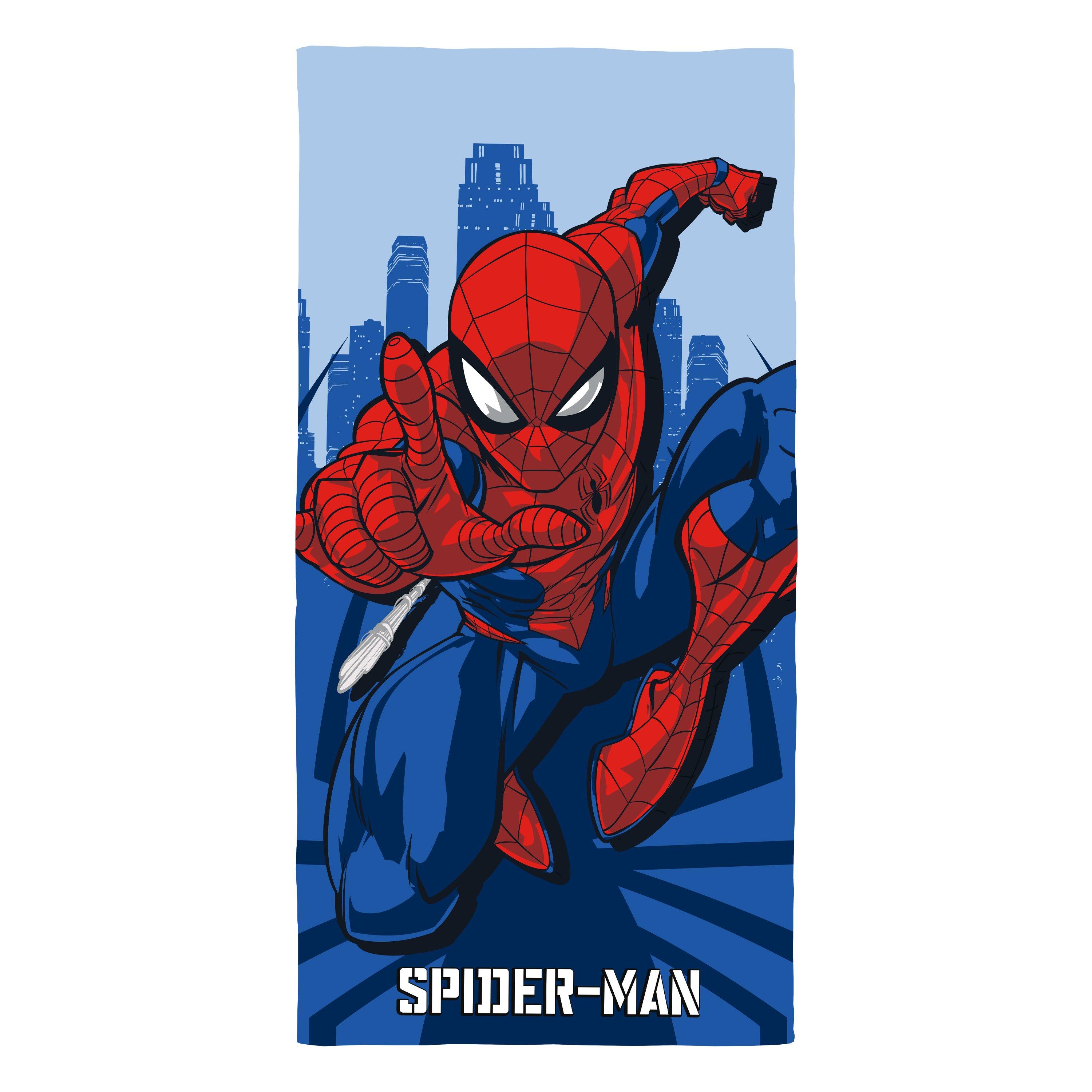 Blue - Spiderman - Marvel Spiderman Adventure Towel - 1