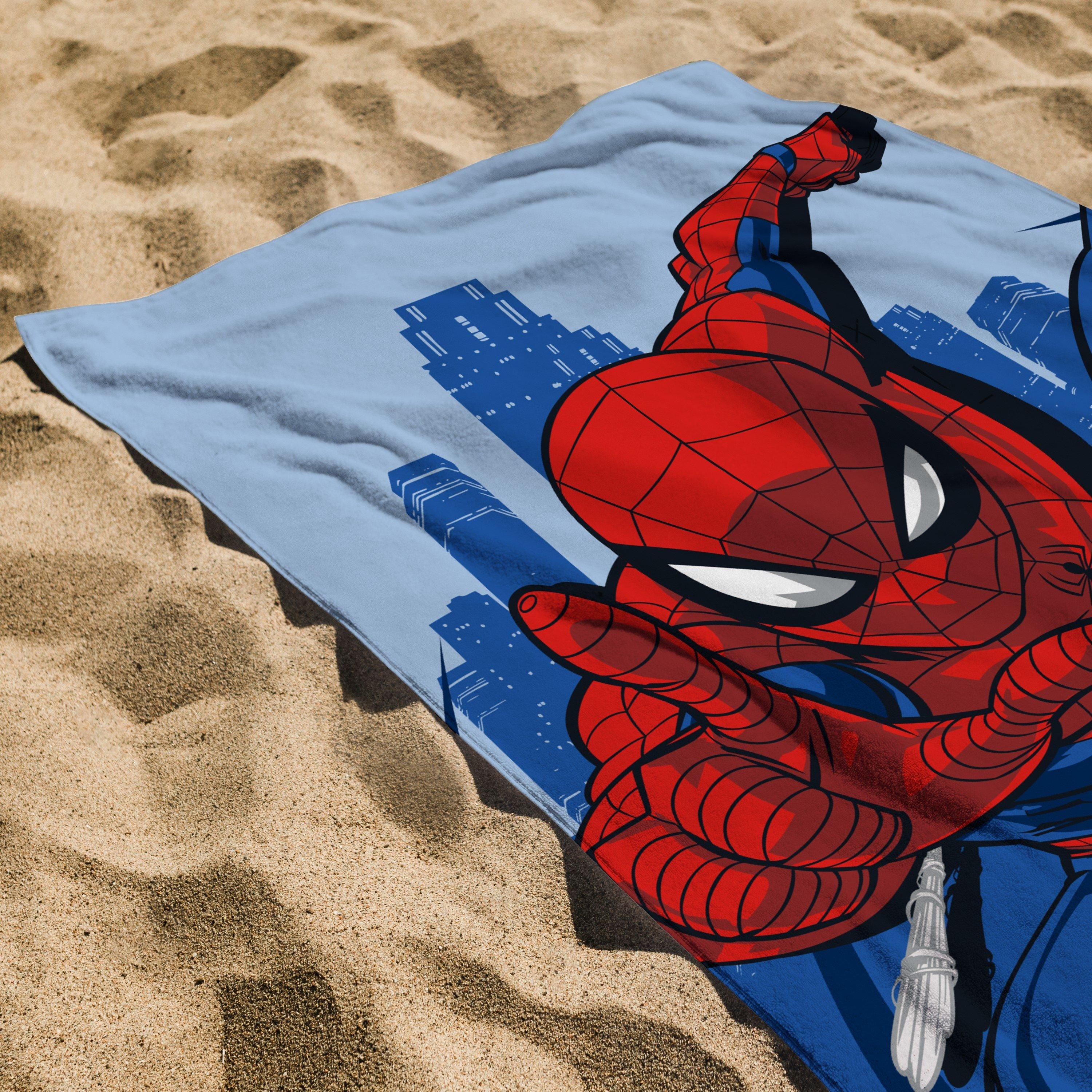 Blue - Spiderman - Marvel Spiderman Adventure Towel - 2