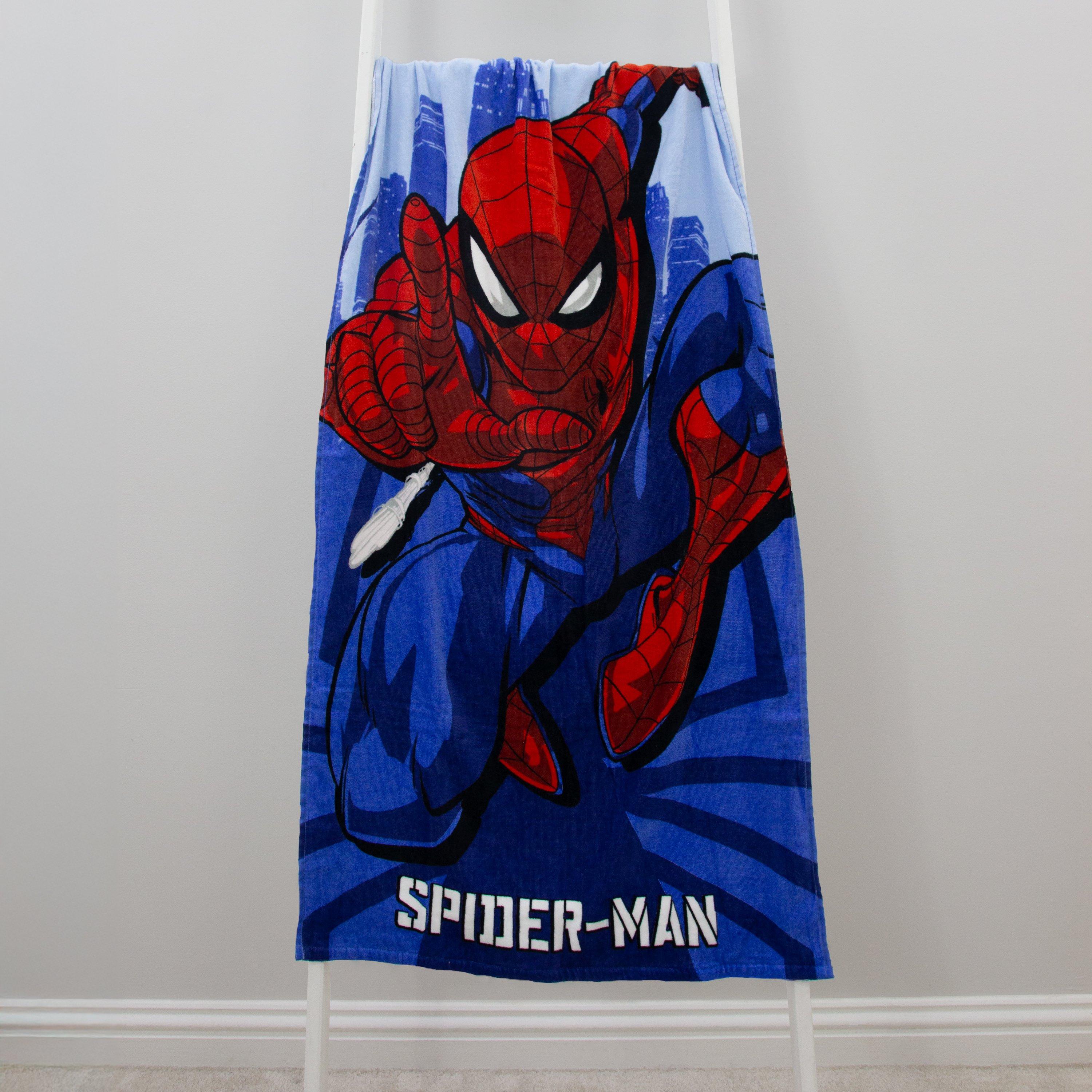 Blue - Spiderman - Marvel Spiderman Adventure Towel - 3