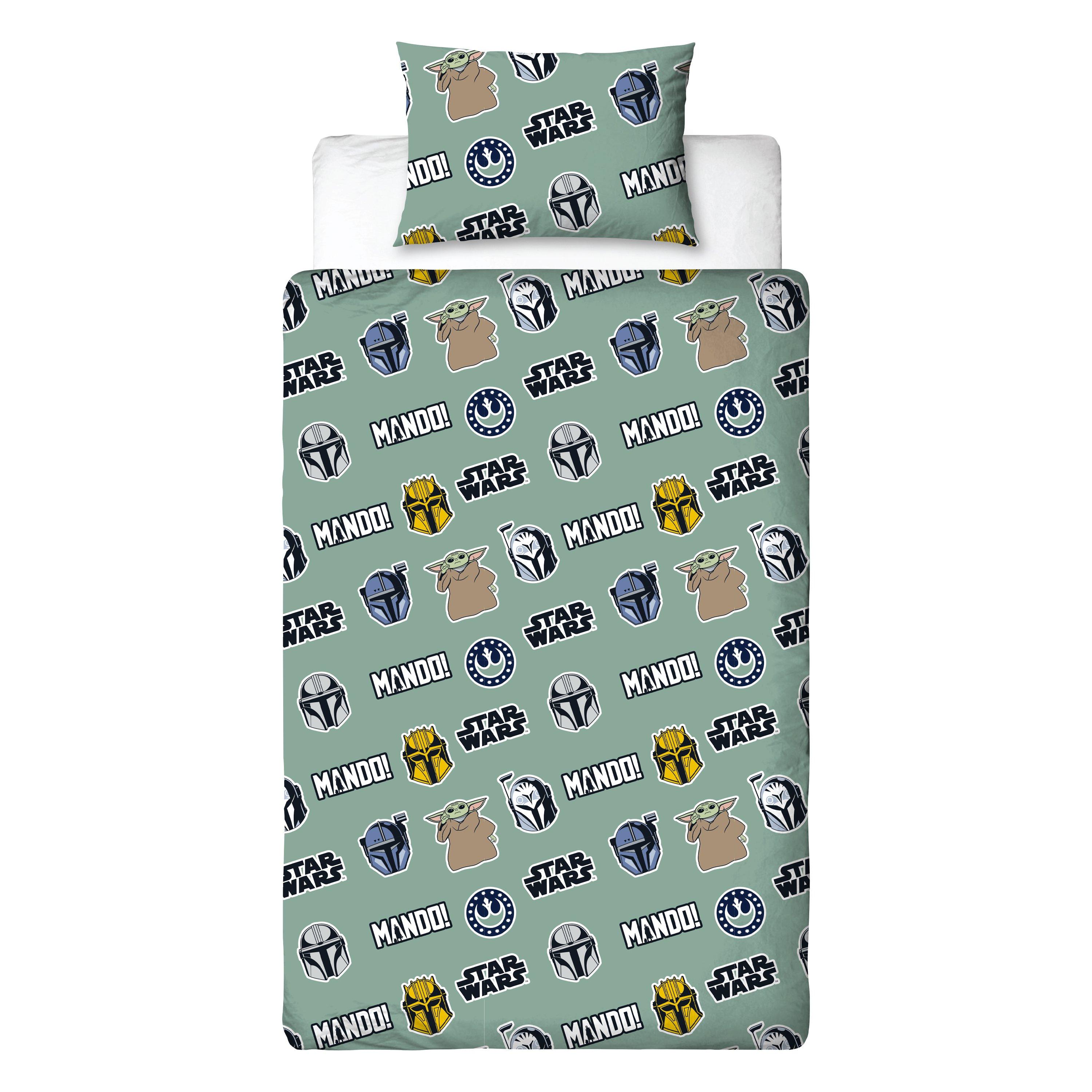 Blue - The Mandalorian - The Mandalorian Friend Single Duvet - 3