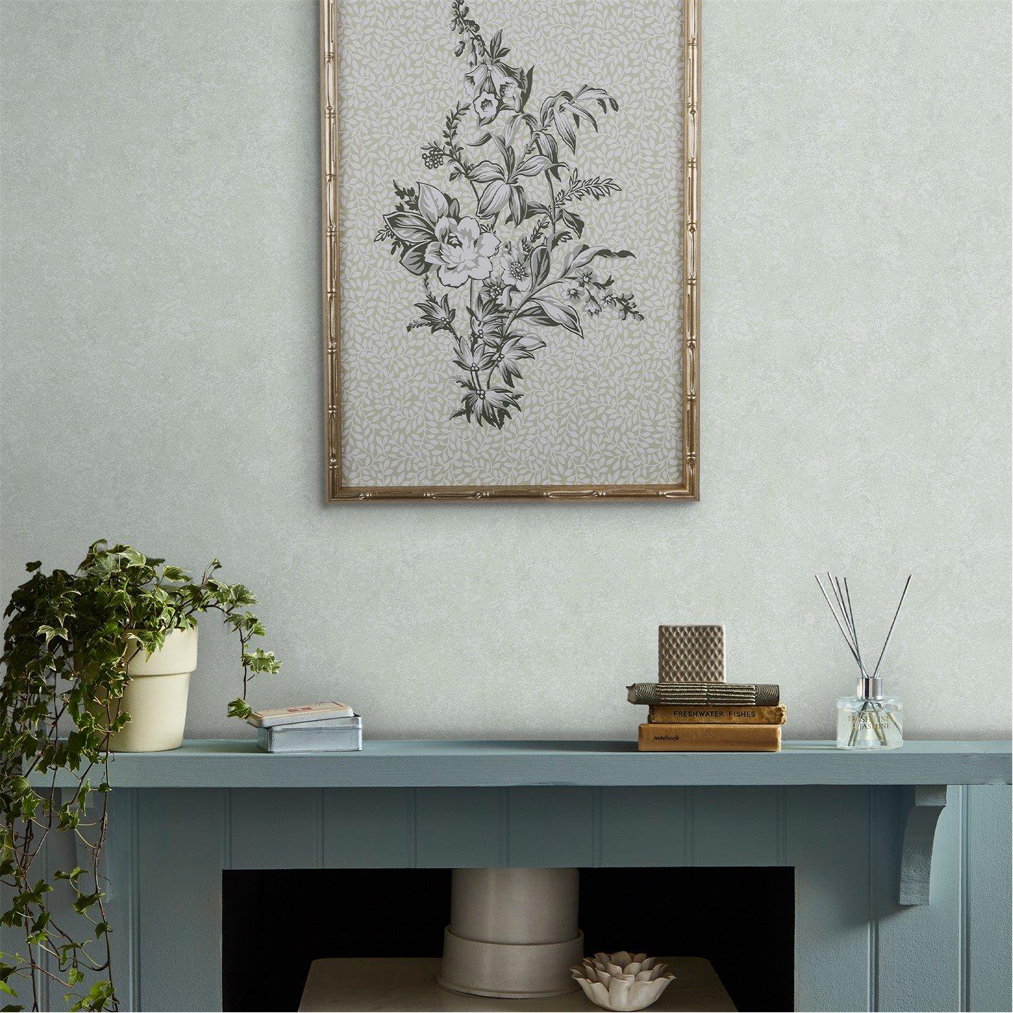 Laura Ashley  Brindley Wallpaper Duck Egg Blue