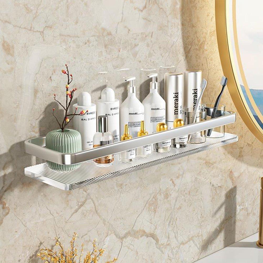 Silver - LIFE IDEAS - Bathroom Wall Shelf - 1