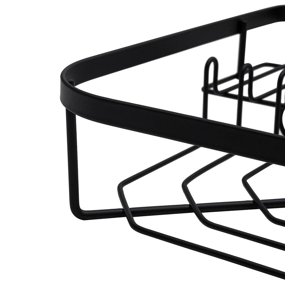 Black - LIFE IDEAS - 3-Piece Corner Shower Caddy Set - 5