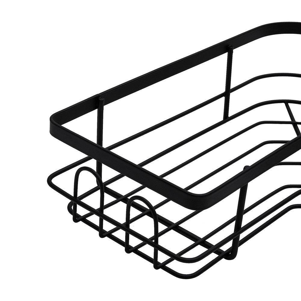 Black - LIFE IDEAS - 3-Piece Corner Shower Caddy Set - 6