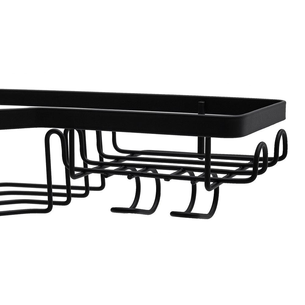 Black - LIFE IDEAS - 3-Piece Corner Shower Caddy Set - 7