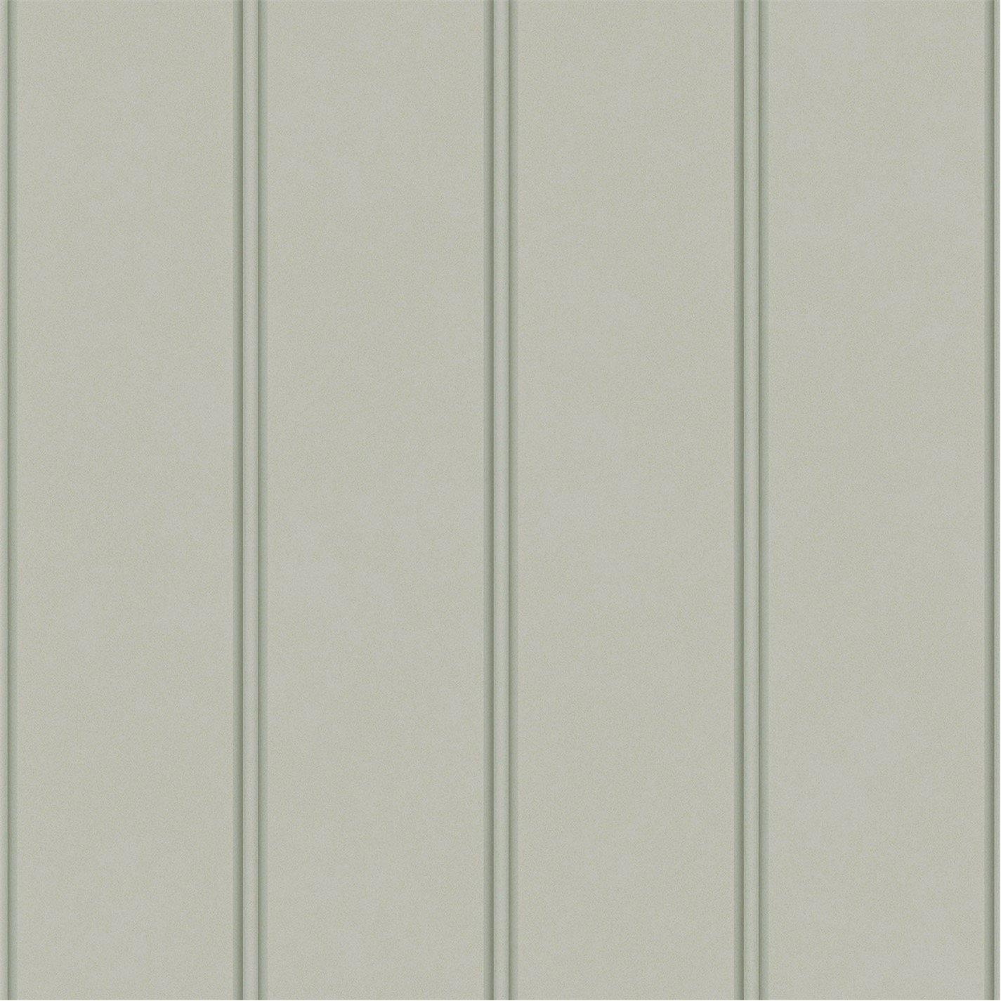 Sage - Laura Ashley - Chalford Wood Panelling Sage Green Wallpaper - 2