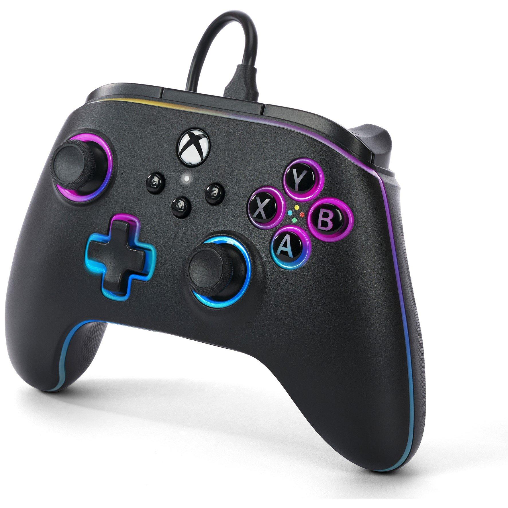 Spectra + LED - PowerA - Advantage Wired Controller for Xbox Series XS with Lumectra + RGB LED Strip - Black - 6