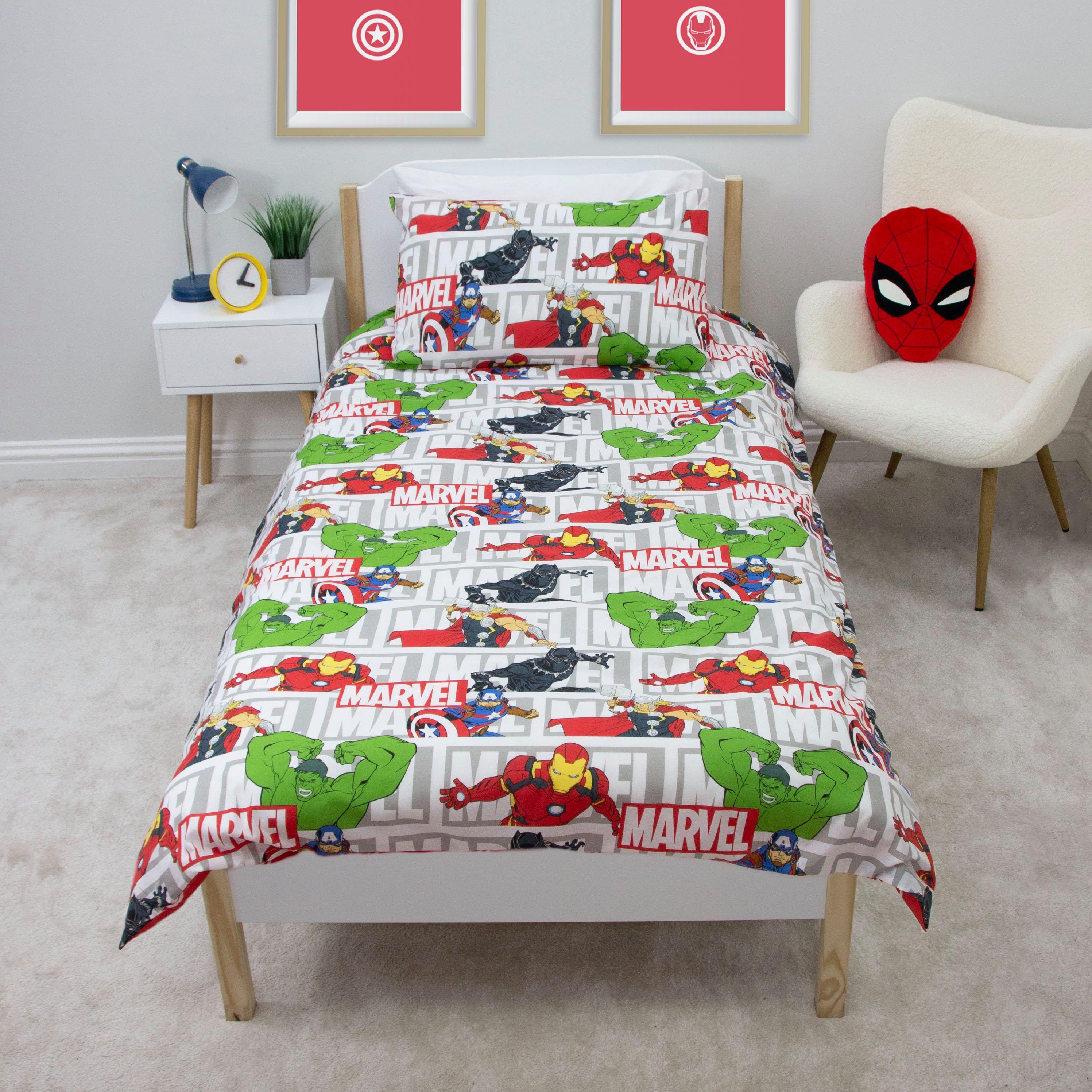 Multicolour - Marvel Avengers - Avengers Heroes Single Duvet - 6