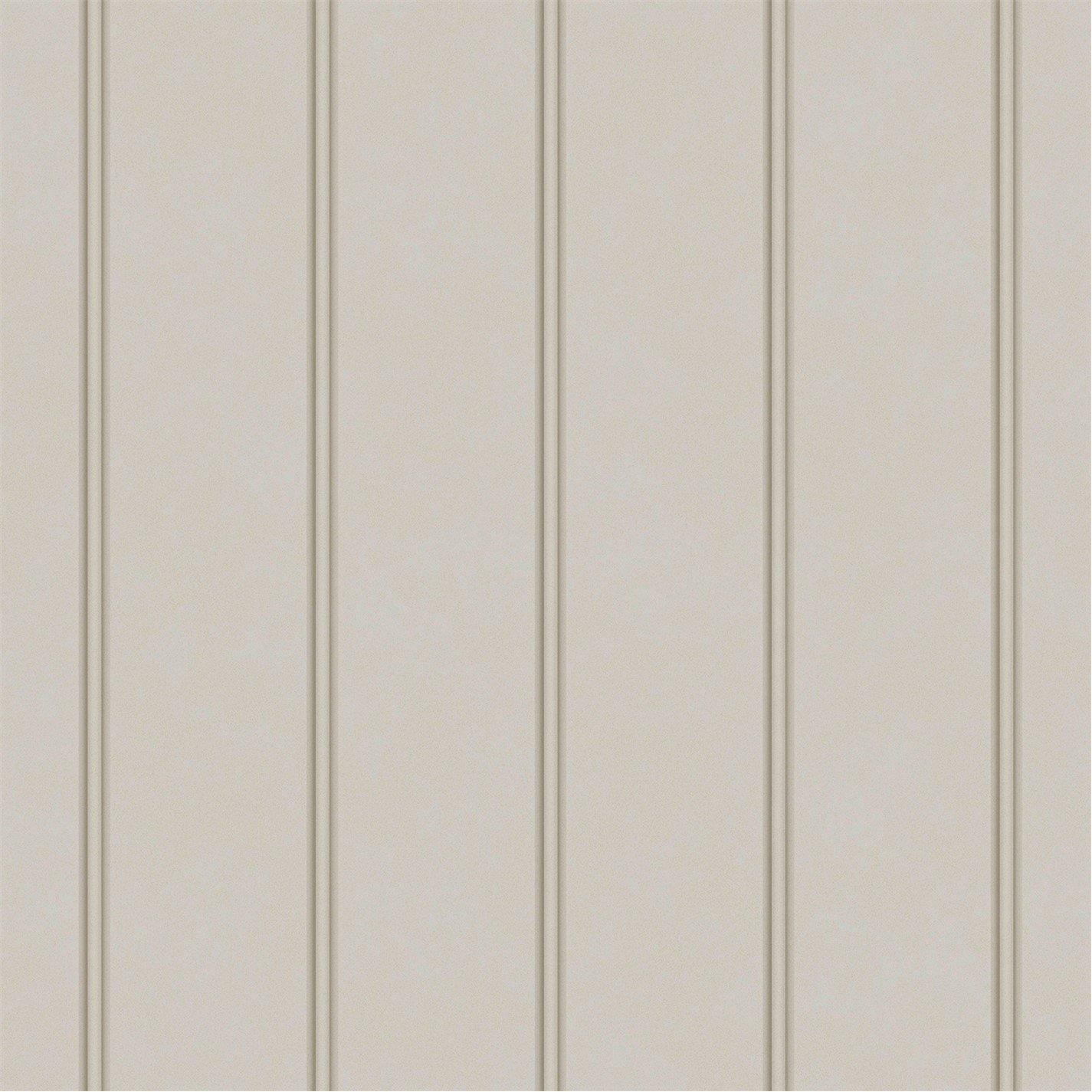 Dove Grey - Laura Ashley - Chalford Wood Panelling Dove Grey Wallpaper - 2