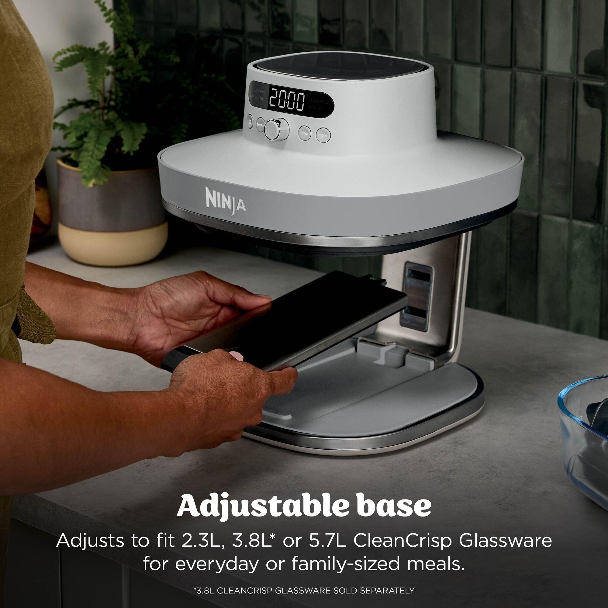 White - Ninja - CRISPi PRO 5-in-1 Glass Air Fryer AS090UKWH White - 3