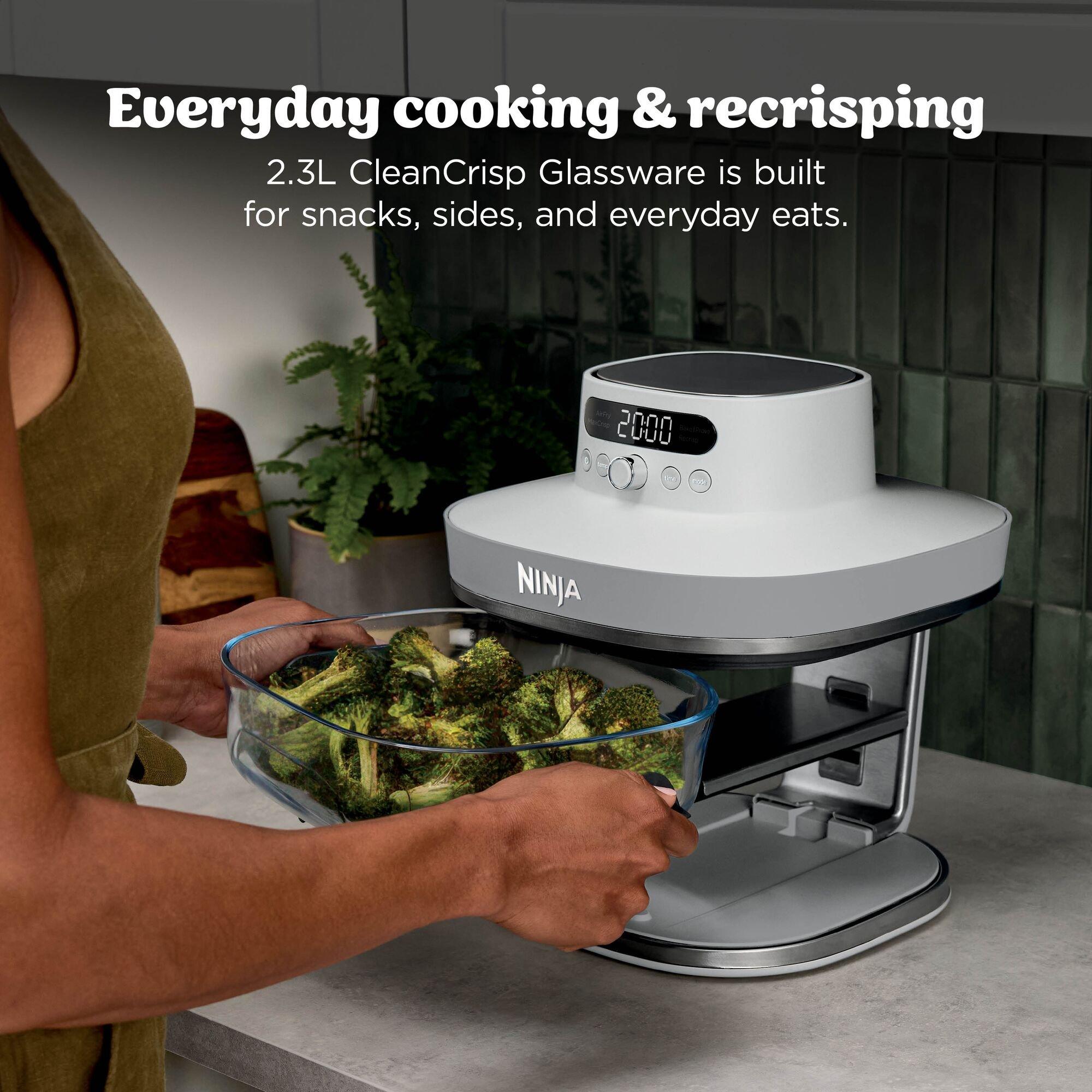 White - Ninja - CRISPi PRO 5-in-1 Glass Air Fryer AS090UKWH White - 5