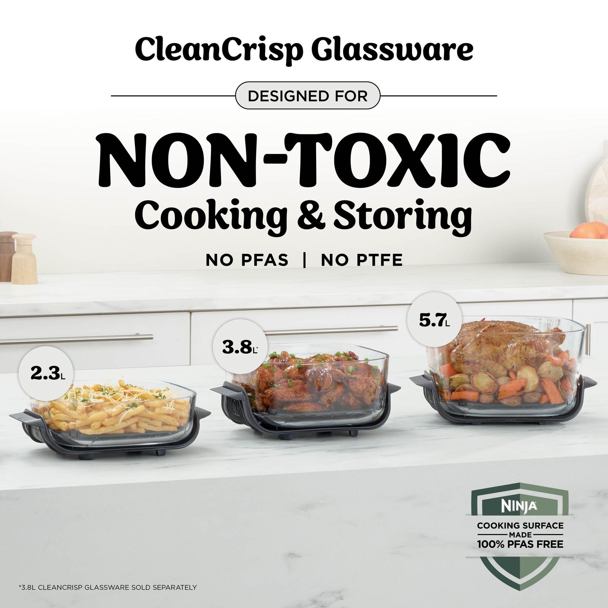 White - Ninja - CRISPi PRO 5-in-1 Glass Air Fryer AS090UKWH White - 7