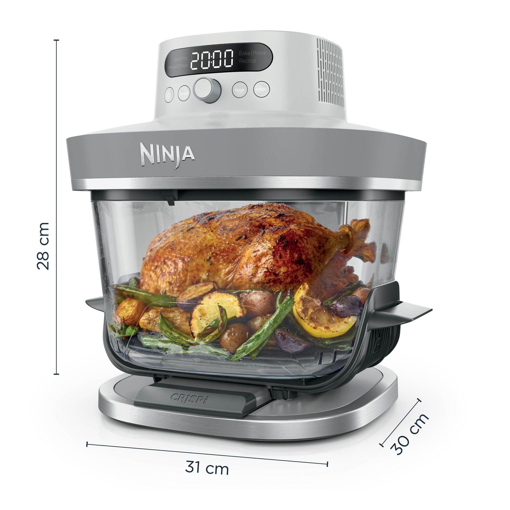 White - Ninja - CRISPi PRO 5-in-1 Glass Air Fryer AS090UKWH White - 9