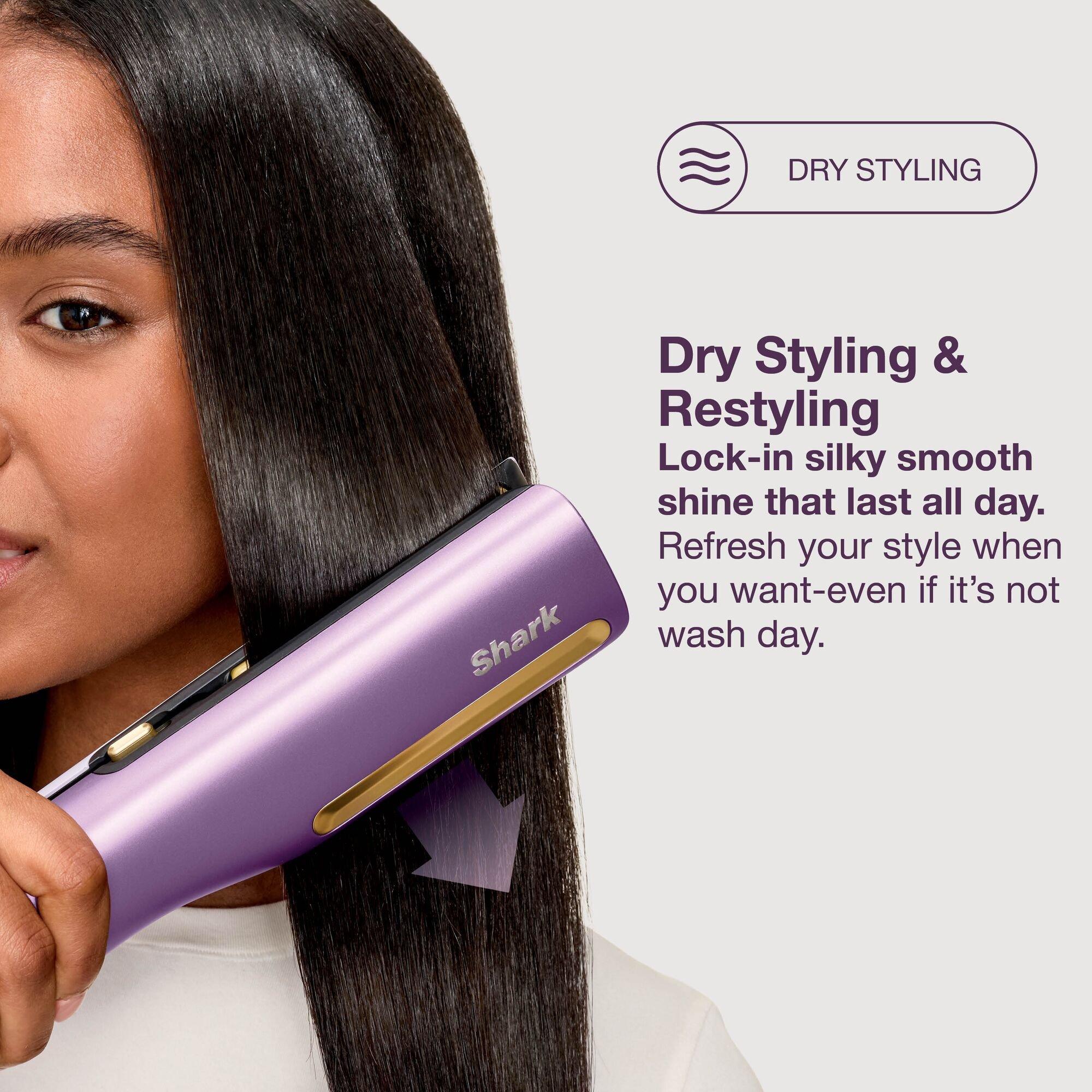 Plum Satin - Shark - SilkiPro Hair Straightener + Dryer HT401UKPU - 6
